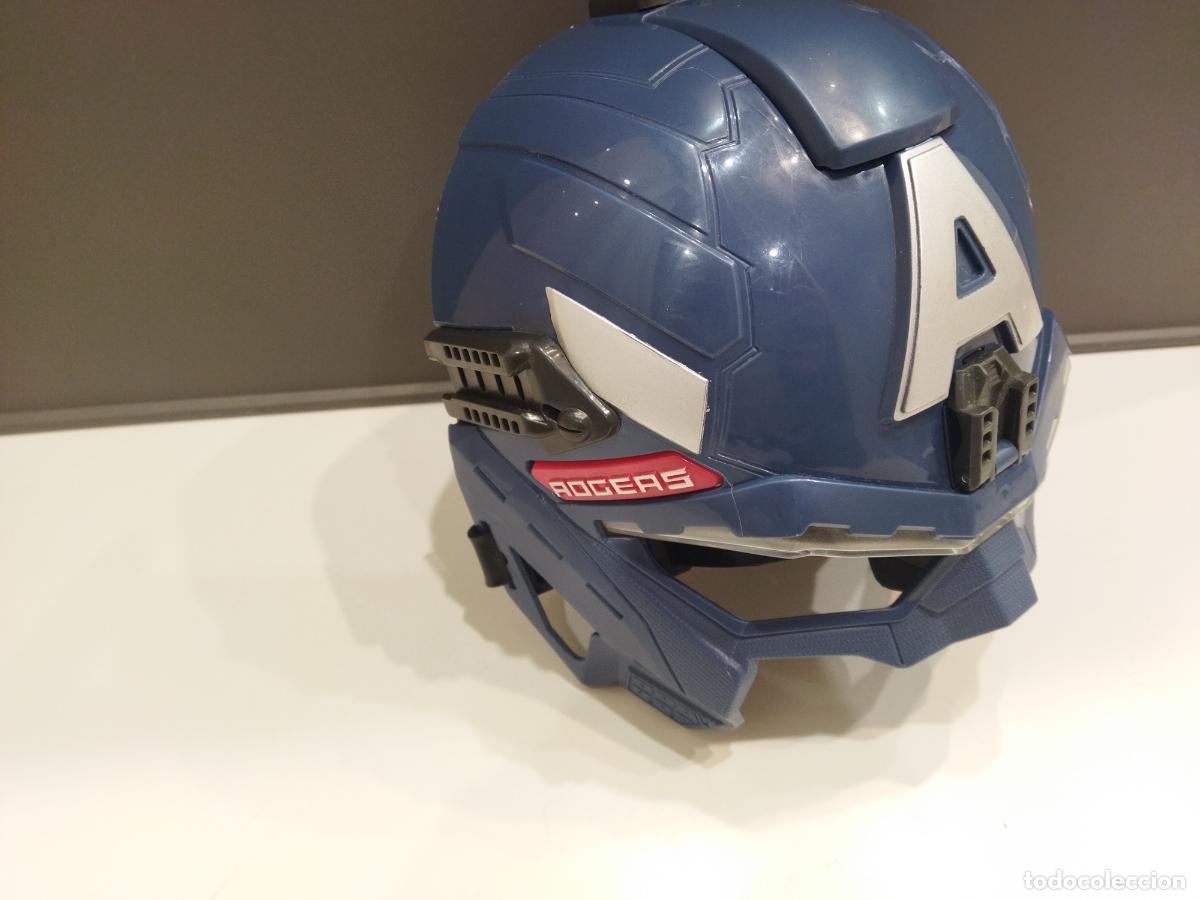 Figuras y mu&ntilde;ecos Marvel: CAPITAN AMERICA - MASCARA O CASCO ILUMINADO - HASBRO MARVEL 2013 - Foto 2