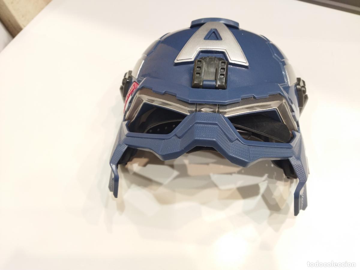 Figuras y mu&ntilde;ecos Marvel: CAPITAN AMERICA - MASCARA O CASCO ILUMINADO - HASBRO MARVEL 2013 - Foto 6