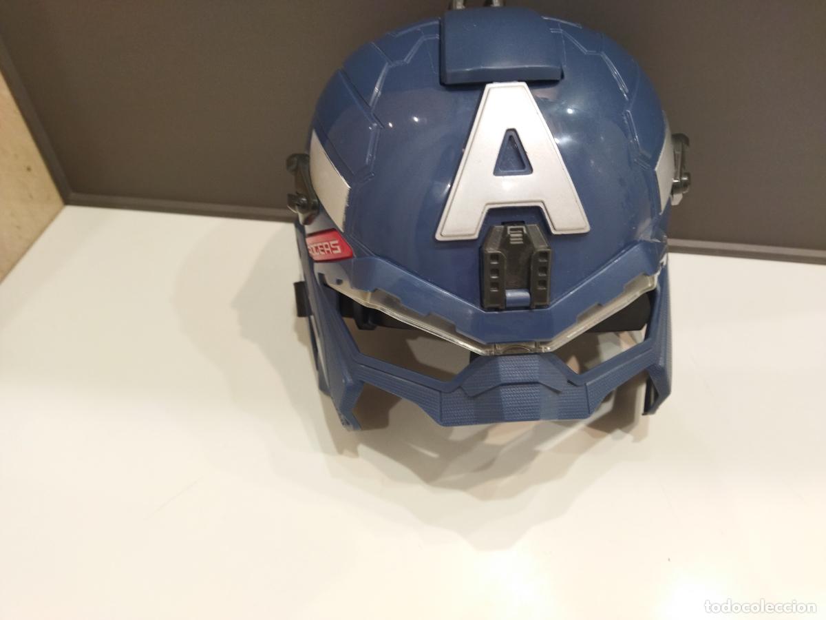 Figuras y mu&ntilde;ecos Marvel: CAPITAN AMERICA - MASCARA O CASCO ILUMINADO - HASBRO MARVEL 2013 - Foto 1