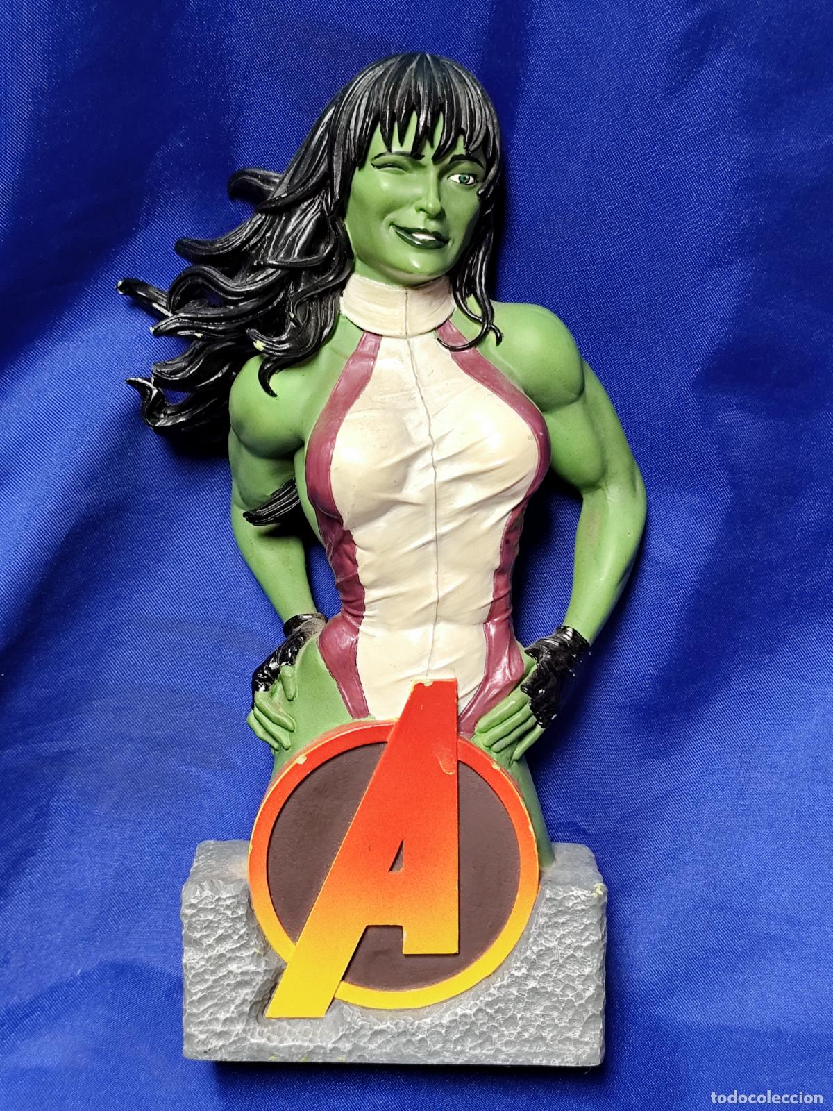 Figuras y mu&ntilde;ecos Marvel: busto she hulk marvel numerada - Foto 2