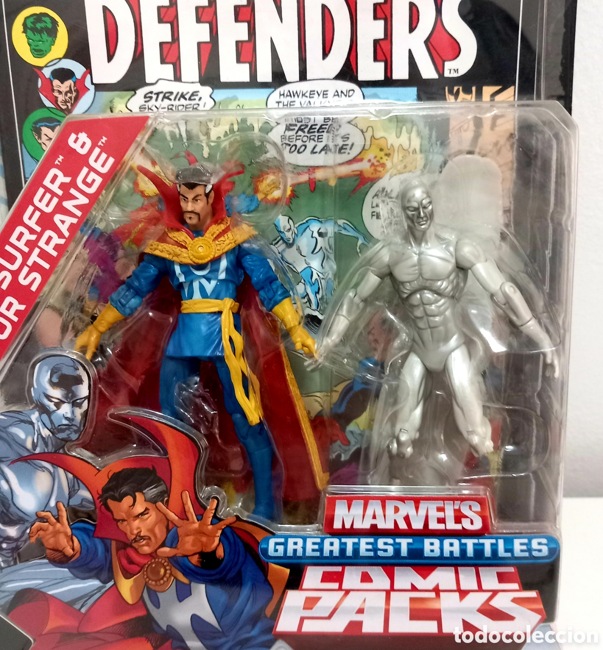 Figuras y mu&ntilde;ecos Marvel: Marvel Universe 3,75&rdquo; Comic Packs Dr. STRANGE + Silver Surfer - Foto 2