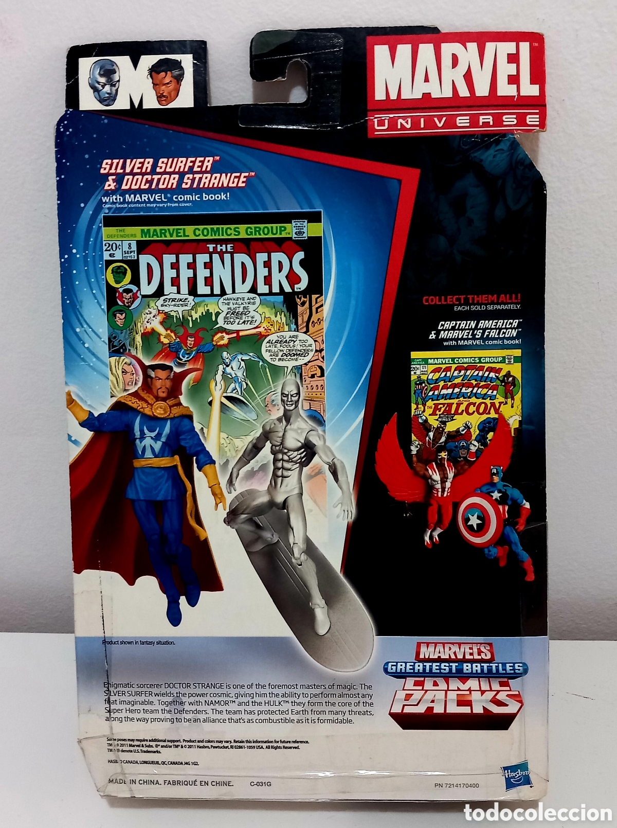 Figuras y mu&ntilde;ecos Marvel: Marvel Universe 3,75&rdquo; Comic Packs Dr. STRANGE + Silver Surfer - Foto 3