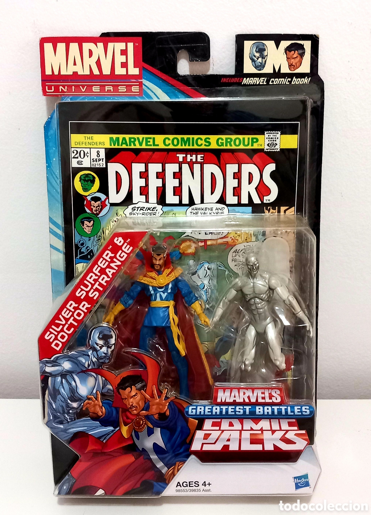 Figuras y mu&ntilde;ecos Marvel: Marvel Universe 3,75&rdquo; Comic Packs Dr. STRANGE + Silver Surfer - Foto 1