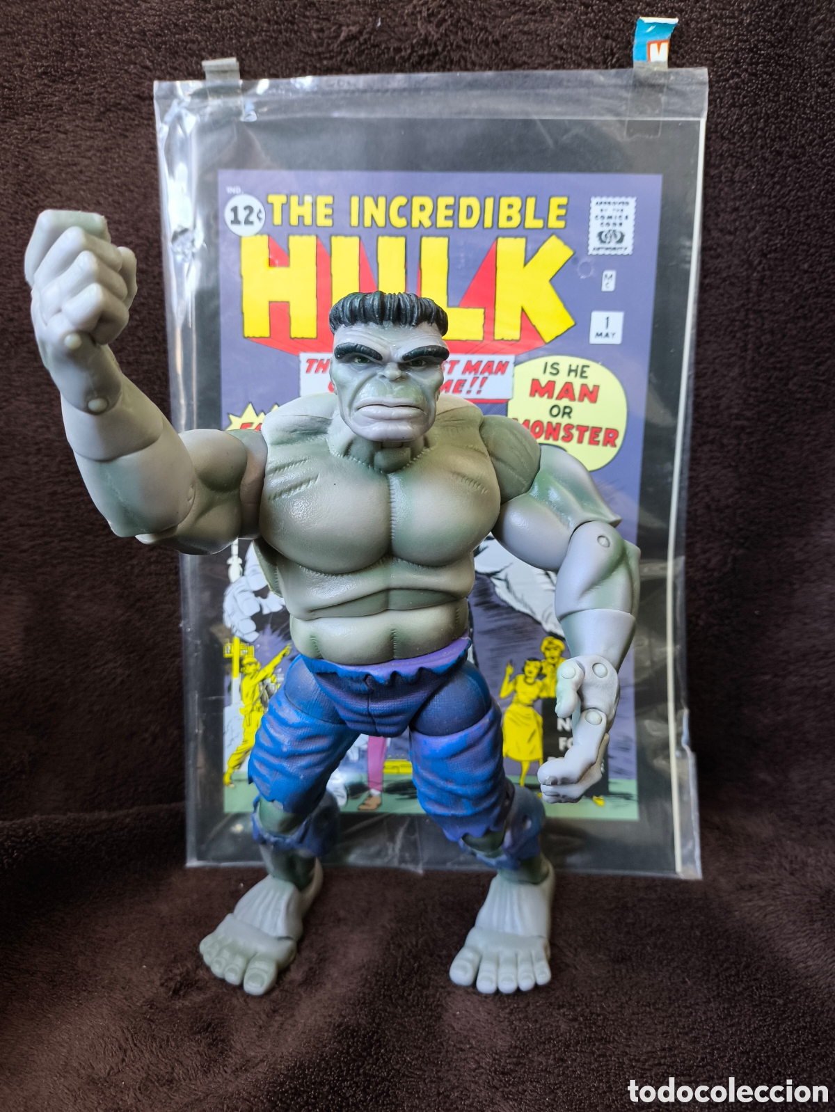 Figuras y mu&ntilde;ecos Marvel: Marvel Legends - Hulk Gris + C&oacute;mic Incredible Hulk #1 Reedici&oacute;n SIN ABRIR - (2005) - Foto 1