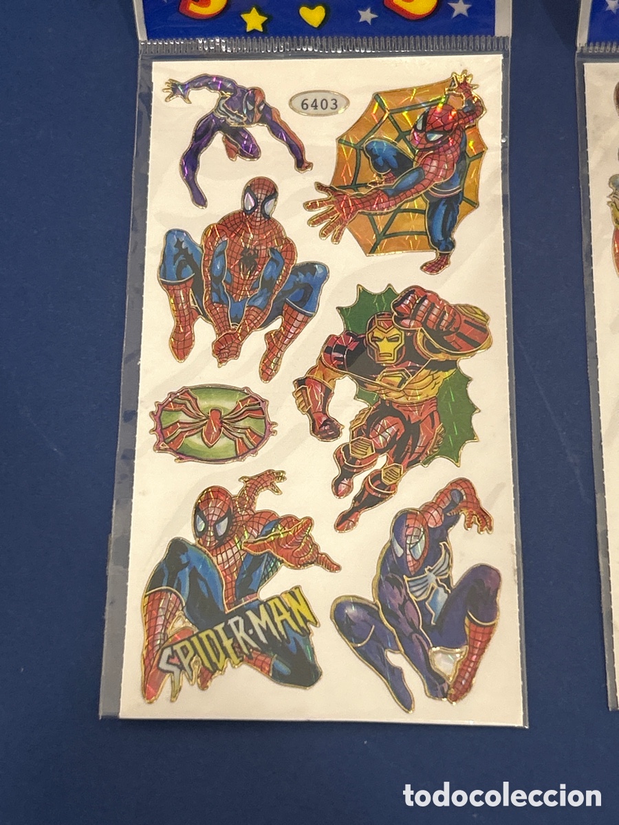 Figuras y mu&ntilde;ecos Marvel: LOTE DE 2 STICKERS SPIDERMAN *SIN ABRIR* - Foto 3