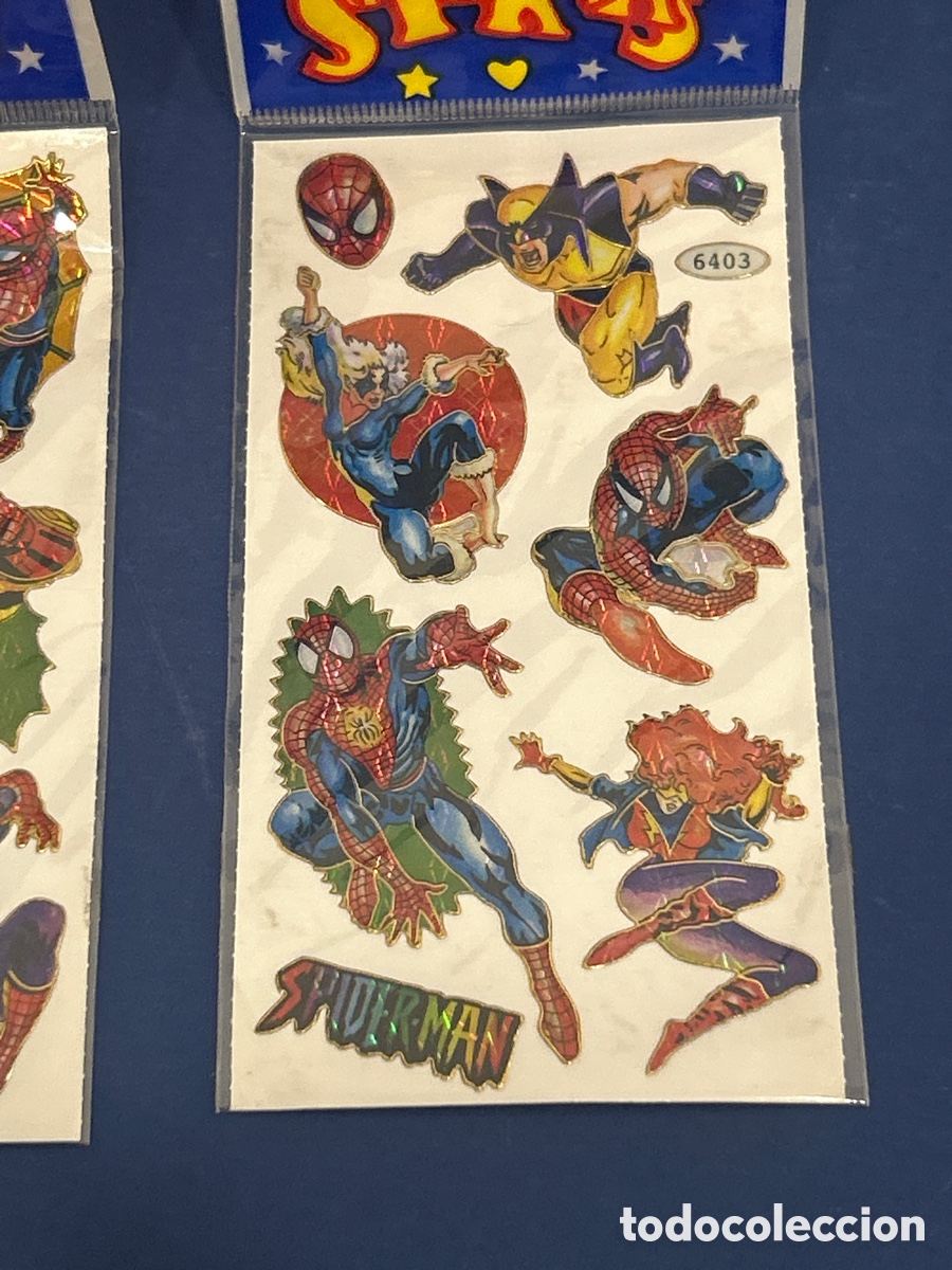 Figuras y mu&ntilde;ecos Marvel: LOTE DE 2 STICKERS SPIDERMAN *SIN ABRIR* - Foto 4