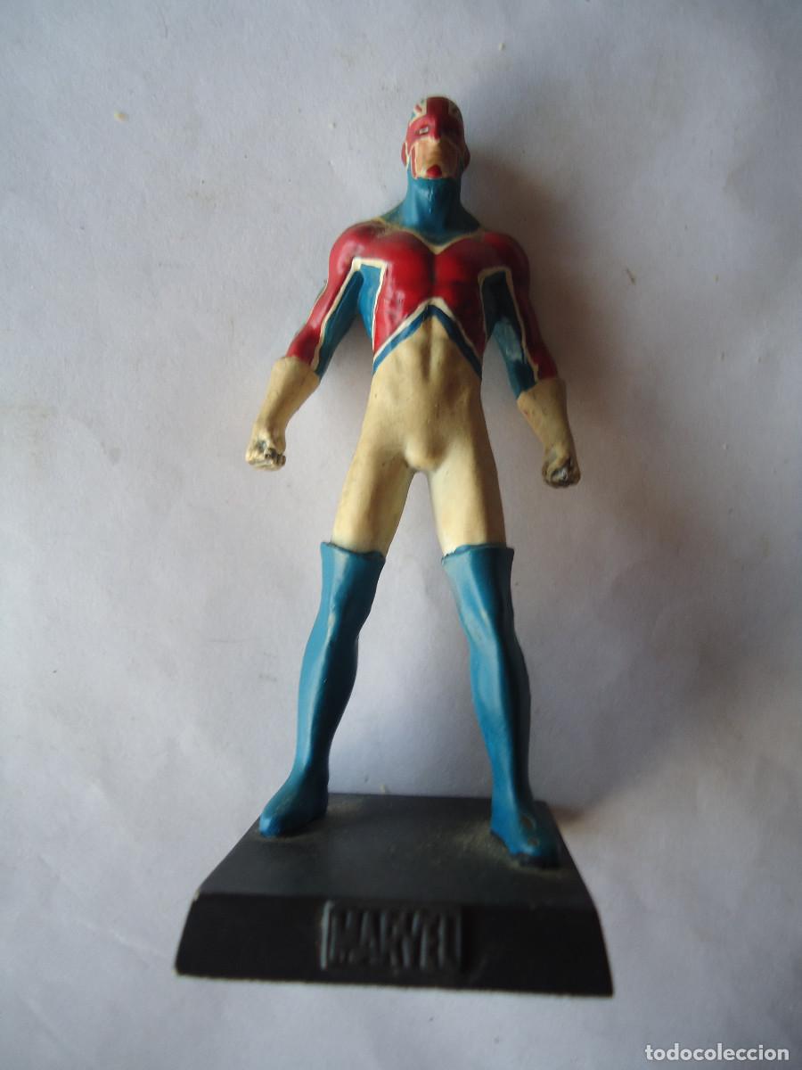 Figuras y mu&ntilde;ecos Marvel: FIGURA CAPITAN BRITANIA DE LA COLECCION MARVEL. PLOMO. -- 23 - Foto 1
