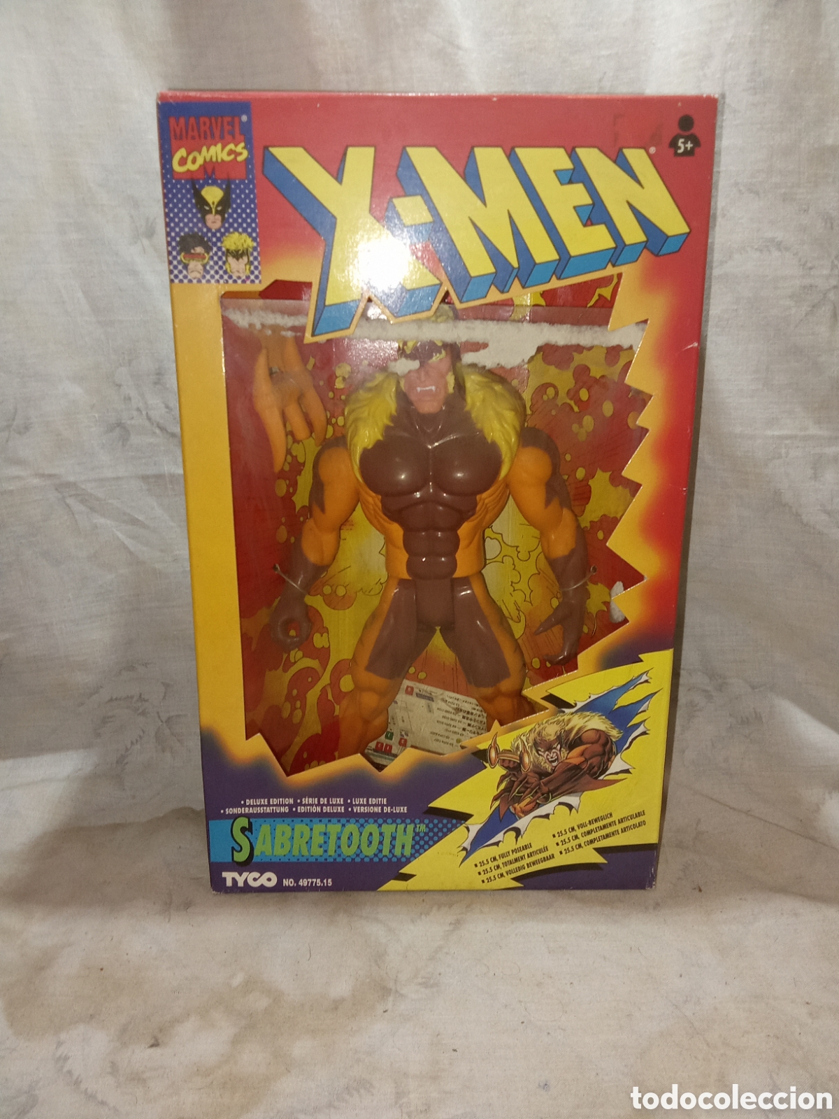 Figuras y mu&ntilde;ecos Marvel: DIENTES DE SABLE DE X-MEN DE TYCO EN CJA - Foto 2