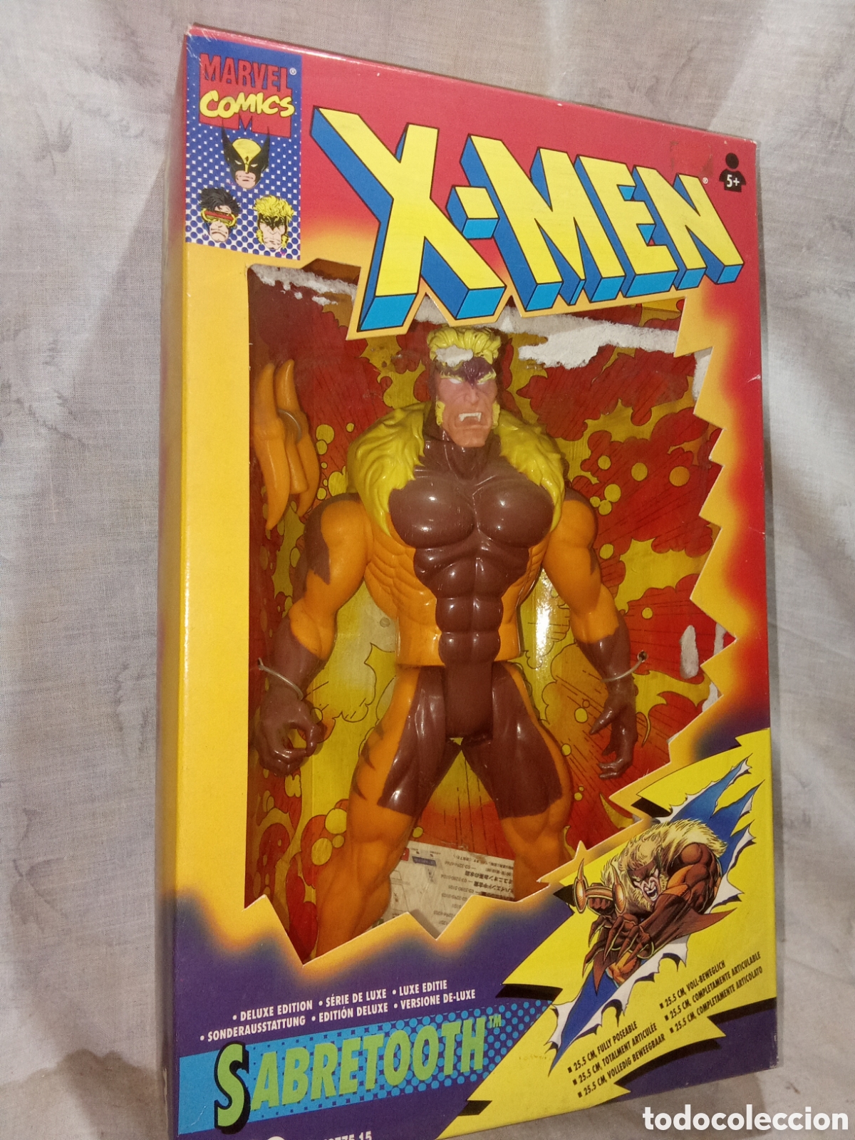 Figuras y mu&ntilde;ecos Marvel: DIENTES DE SABLE DE X-MEN DE TYCO EN CJA - Foto 1