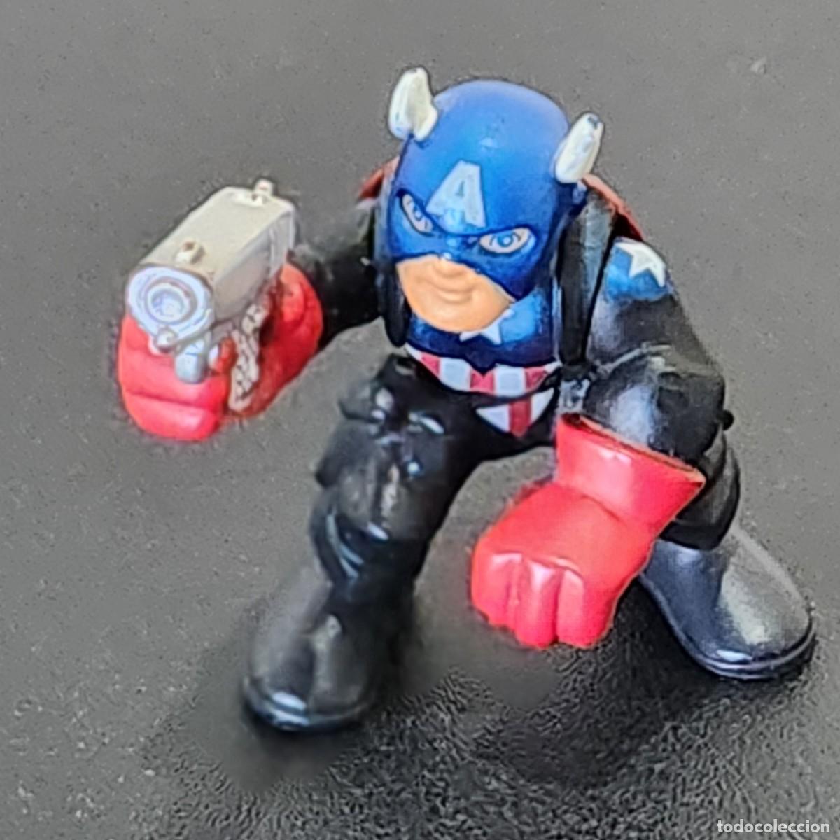 Figuras y mu&ntilde;ecos Marvel: Figura Capit&aacute;n Am&eacute;rica &middot; Marvel Super Hero Squad (Hasbro 2009) - Foto 1