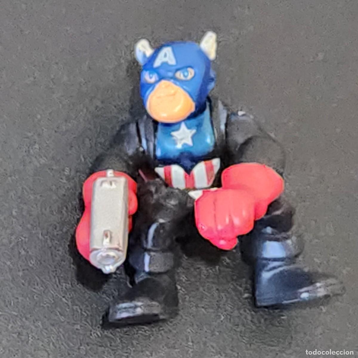 Figuras y mu&ntilde;ecos Marvel: Figura Capit&aacute;n Am&eacute;rica &middot; Marvel Super Hero Squad (Hasbro 2009) - Foto 2