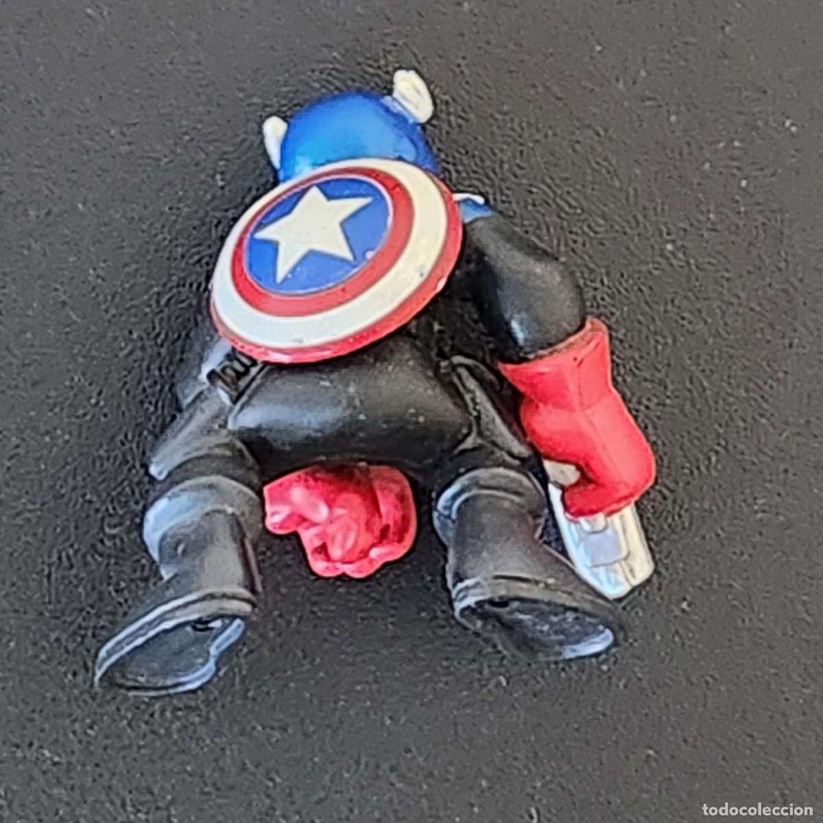 Figuras y mu&ntilde;ecos Marvel: Figura Capit&aacute;n Am&eacute;rica &middot; Marvel Super Hero Squad (Hasbro 2009) - Foto 3