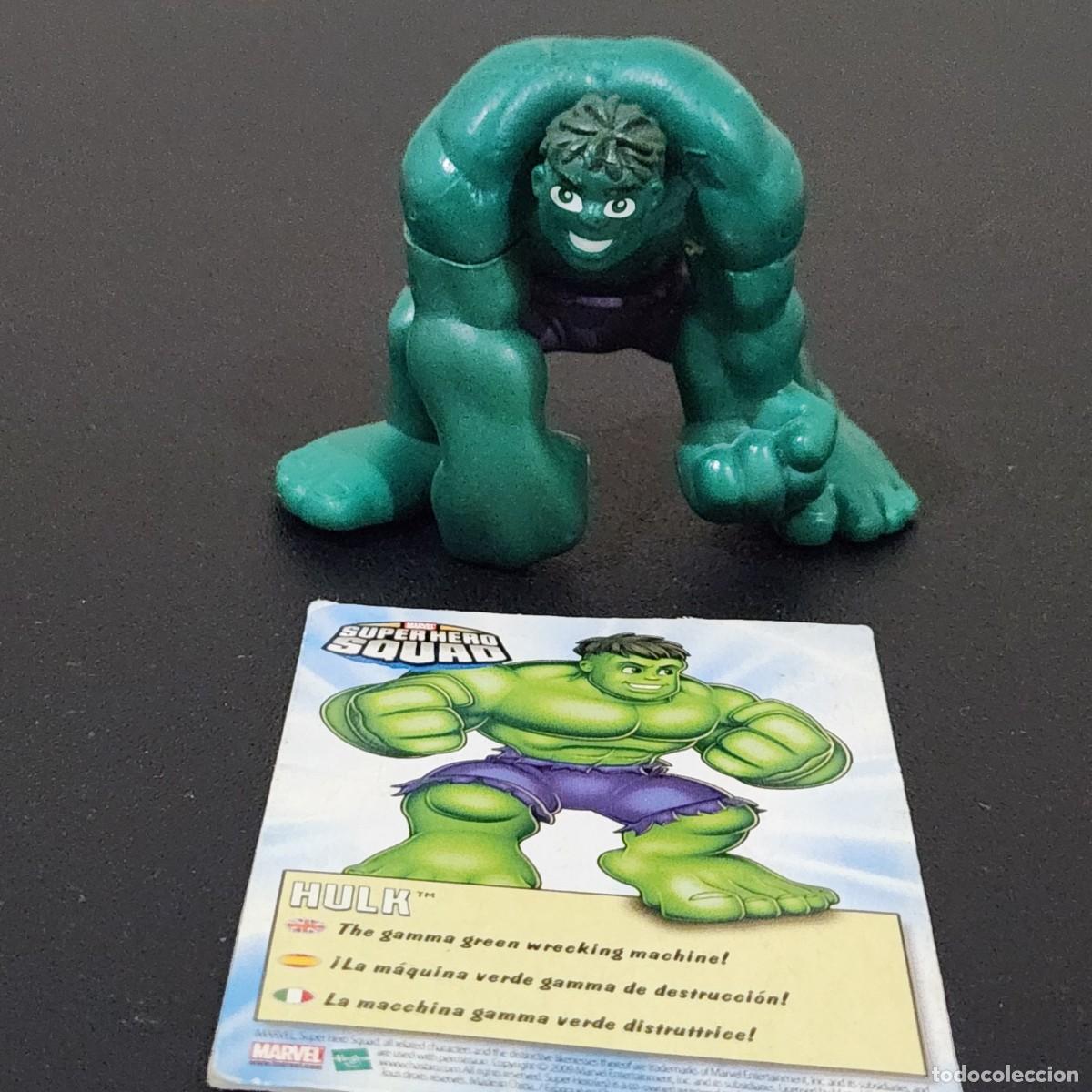 Figuras y mu&ntilde;ecos Marvel: Figura Hulk Marvel Super Hero Squad 2008 con carta &ndash; Hasbro - Foto 1