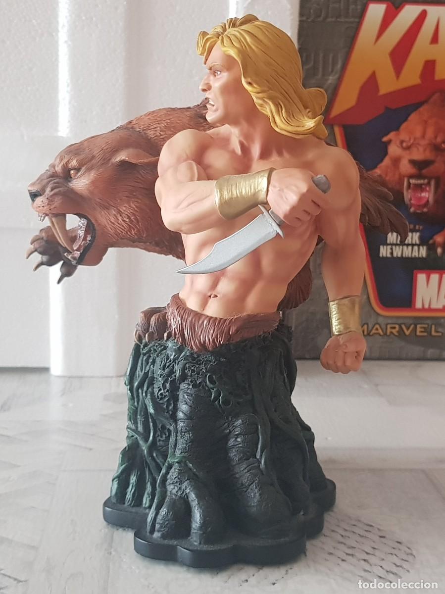 Figuras y mu&ntilde;ecos Marvel: Busto KA-ZAR Y ZABU. Bowen Designs 2007. - Foto 2