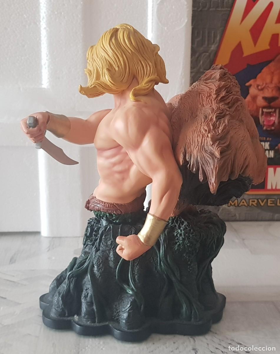 Figuras y mu&ntilde;ecos Marvel: Busto KA-ZAR Y ZABU. Bowen Designs 2007. - Foto 3