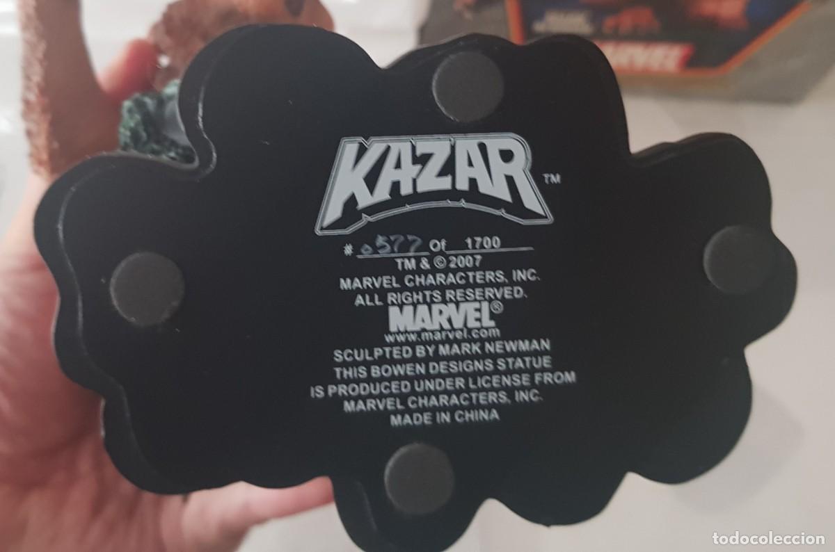 Figuras y mu&ntilde;ecos Marvel: Busto KA-ZAR Y ZABU. Bowen Designs 2007. - Foto 6