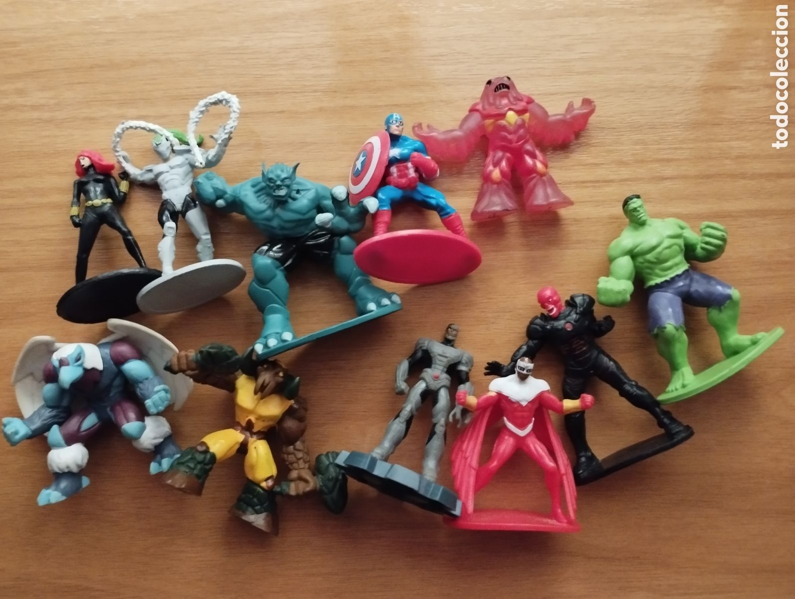 Figuras y mu&ntilde;ecos Marvel: LOTE 11FIGURITAS HEROES MARVEL - Foto 1