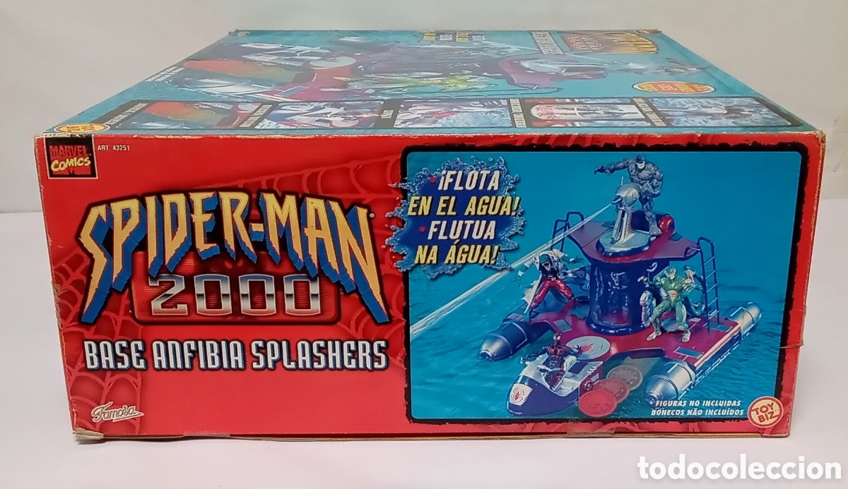 Figuras y mu&ntilde;ecos Marvel: Base anfibia splashers Spiderman 2000 Toy Biz Famosa - Foto 7