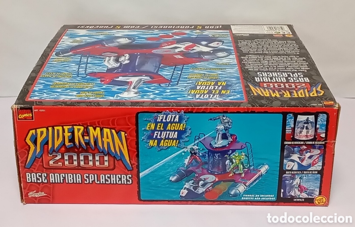 Figuras y mu&ntilde;ecos Marvel: Base anfibia splashers Spiderman 2000 Toy Biz Famosa - Foto 9