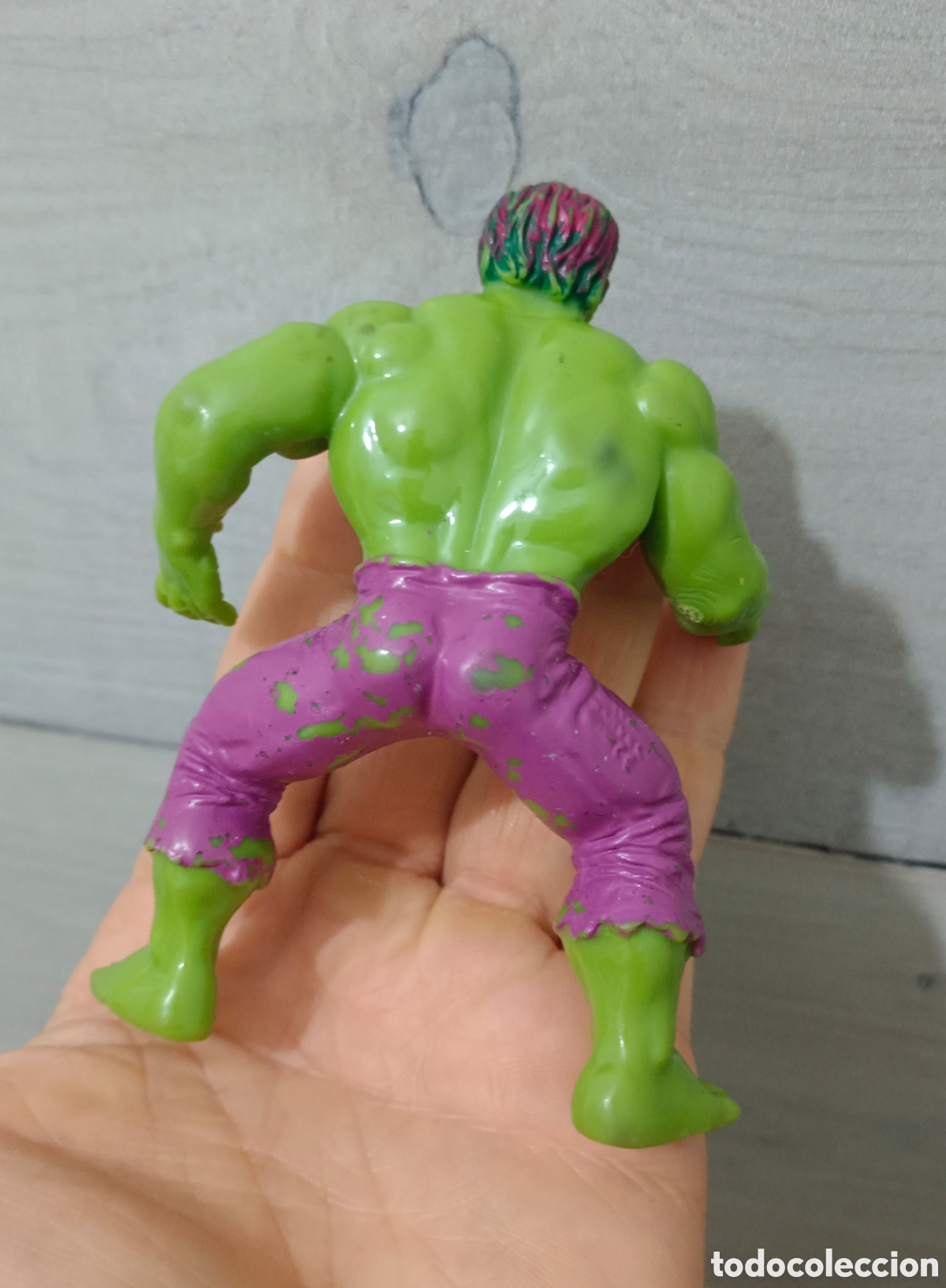 Figuras y mu&ntilde;ecos Marvel: Mu&ntilde;eco Marvel PVC Yolanda Increible Hulk a&ntilde;o 1988 - Foto 2