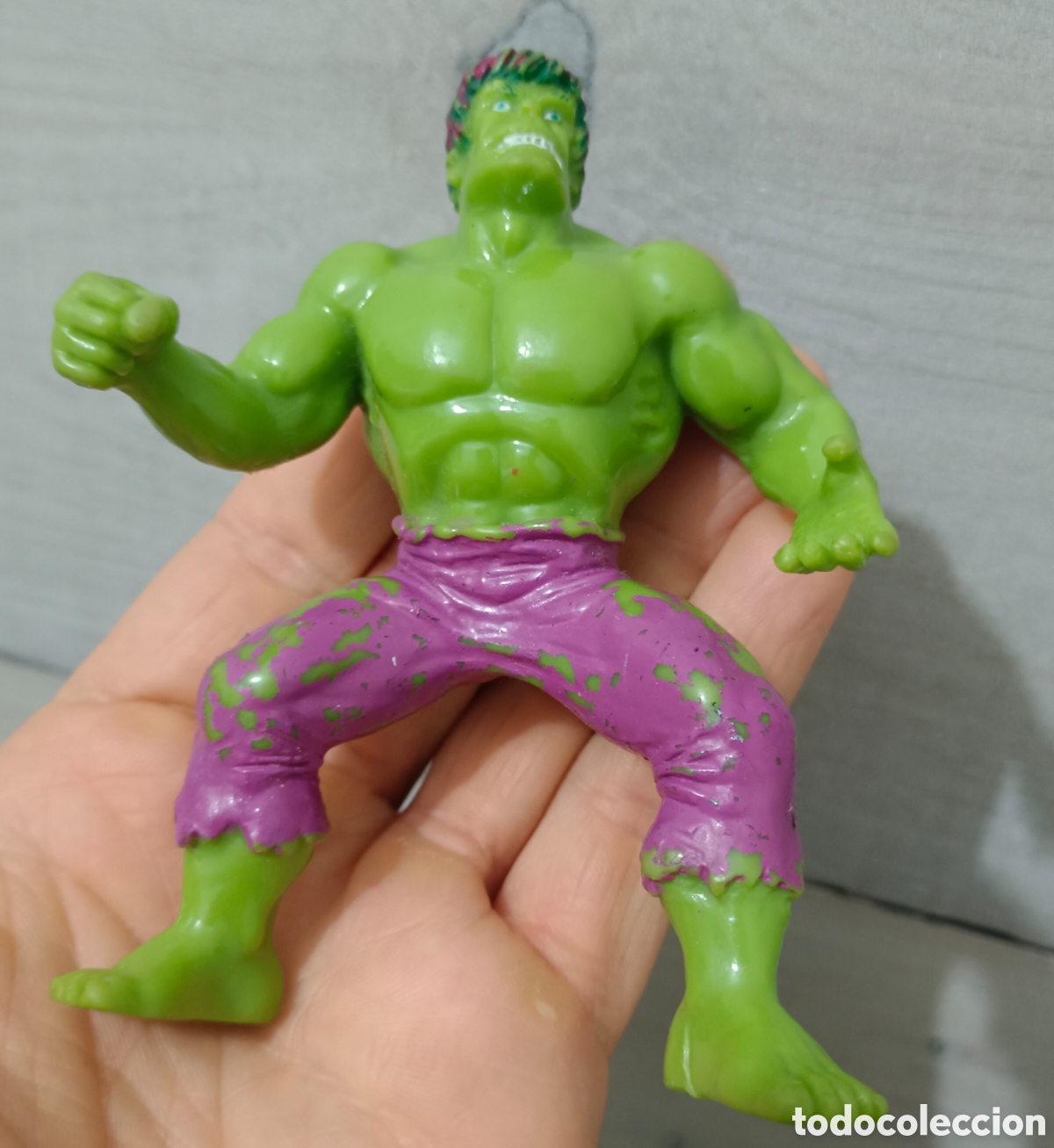 Figuras y mu&ntilde;ecos Marvel: Mu&ntilde;eco Marvel PVC Yolanda Increible Hulk a&ntilde;o 1988 - Foto 1