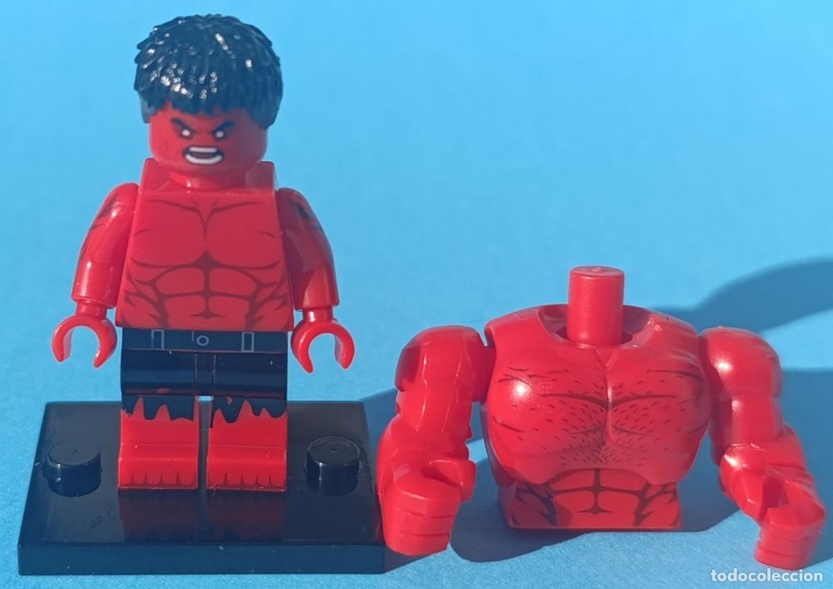 Figuras y mu&ntilde;ecos Marvel: Red Hulk Thaddeus Ross (Marvel) Lego compat&iacute;vel minifiguras - Foto 4