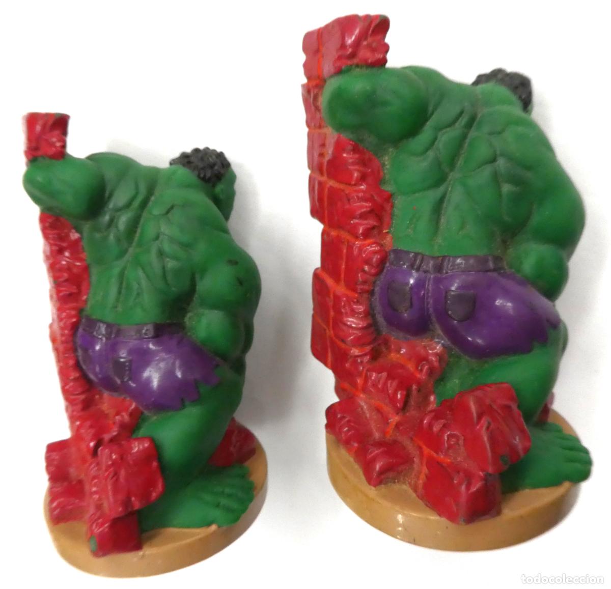 Figuras y mu&ntilde;ecos Marvel: 2 Figuras de goma de HULK , a&ntilde;o 2003 - BIP HOLLAND, MARVEL - Foto 2