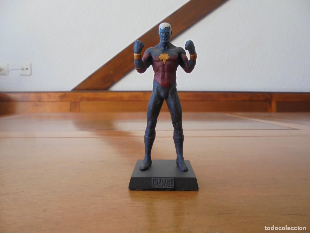 Figuras y mu&ntilde;ecos Marvel: FIGURA MARVEL PLOMO: CAPITAN MARVEL. EAGLEMOSS PUBLICATIONS LTD. 2011 CON FASC&Iacute;CULO Y CAJA ORIGINAL - Foto 1