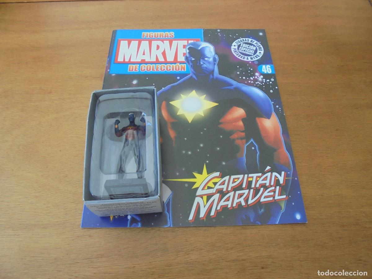 Figuras y mu&ntilde;ecos Marvel: FIGURA MARVEL PLOMO: CAPITAN MARVEL. EAGLEMOSS PUBLICATIONS LTD. 2011 CON FASC&Iacute;CULO Y CAJA ORIGINAL - Foto 9