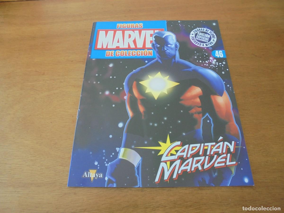 Figuras y mu&ntilde;ecos Marvel: FIGURA MARVEL PLOMO: CAPITAN MARVEL. EAGLEMOSS PUBLICATIONS LTD. 2011 CON FASC&Iacute;CULO Y CAJA ORIGINAL - Foto 10
