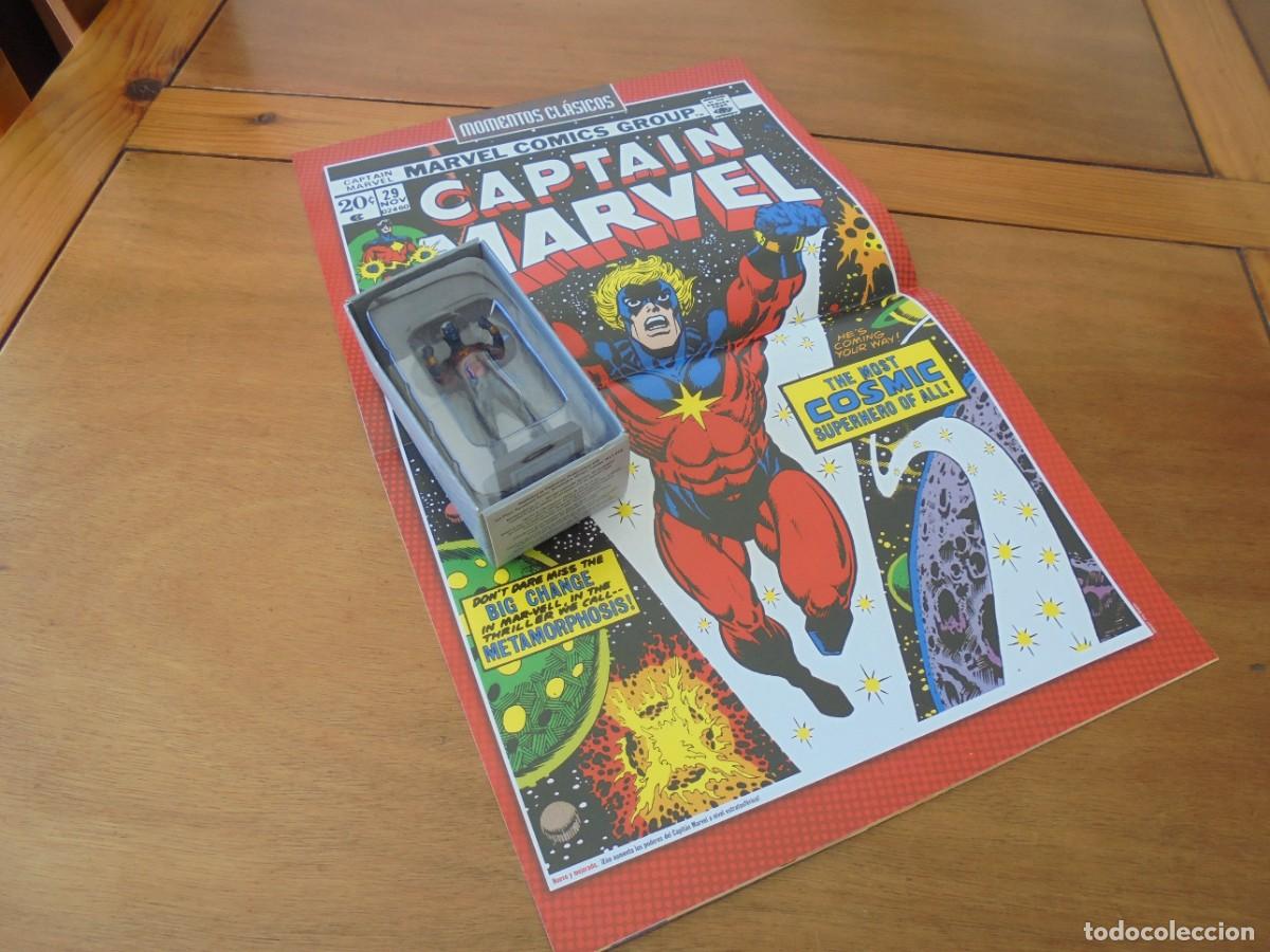 Figuras y mu&ntilde;ecos Marvel: FIGURA MARVEL PLOMO: CAPITAN MARVEL. EAGLEMOSS PUBLICATIONS LTD. 2011 CON FASC&Iacute;CULO Y CAJA ORIGINAL - Foto 11