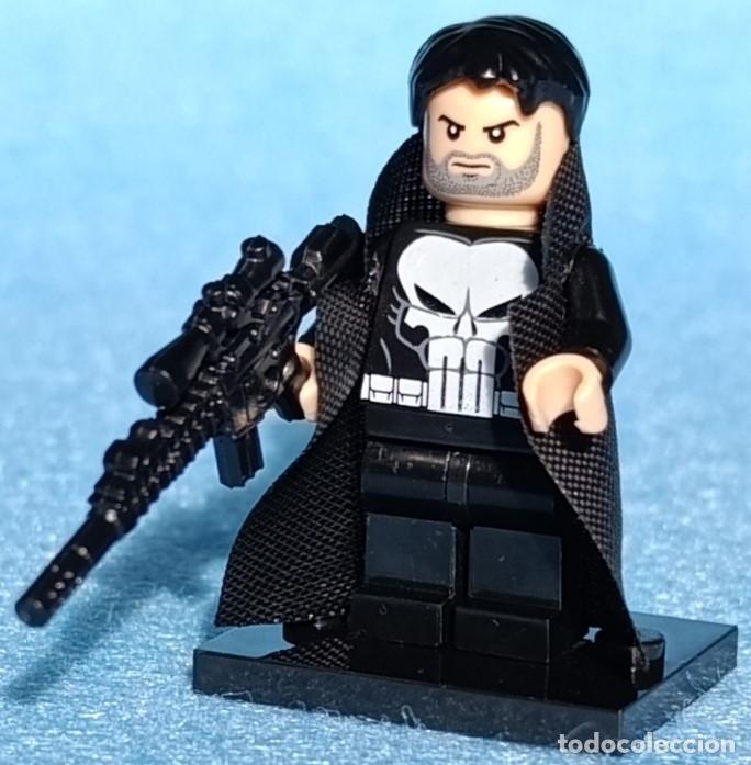 Figuras y mu&ntilde;ecos Marvel: Punisher Cl&aacute;ssico (Marvel) Lego compat&iacute;vel minifiguras - Foto 1