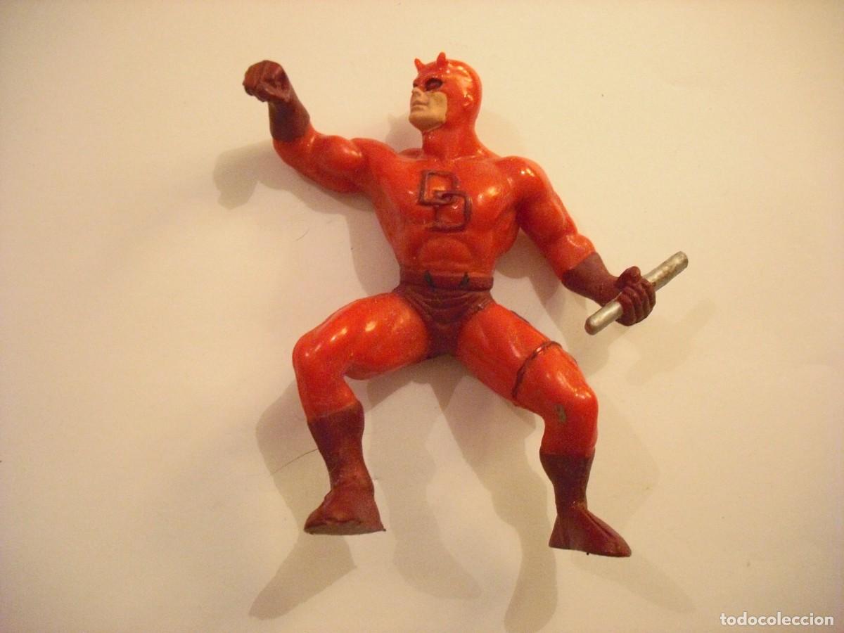 Figuras y mu&ntilde;ecos Marvel: FIGURA DE GOMA DD DARE DEVIL DAN DEFENSOR MARVEL. 10 CM - Foto 1