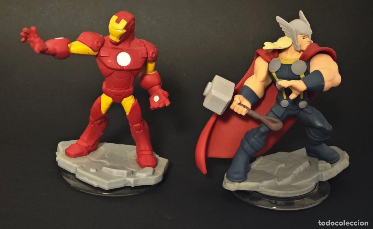Figuras y mu&ntilde;ecos Marvel: Lote de 2 Figuras Marvel Iron Man y Thor Disney Infinity 2.0 - Foto 1