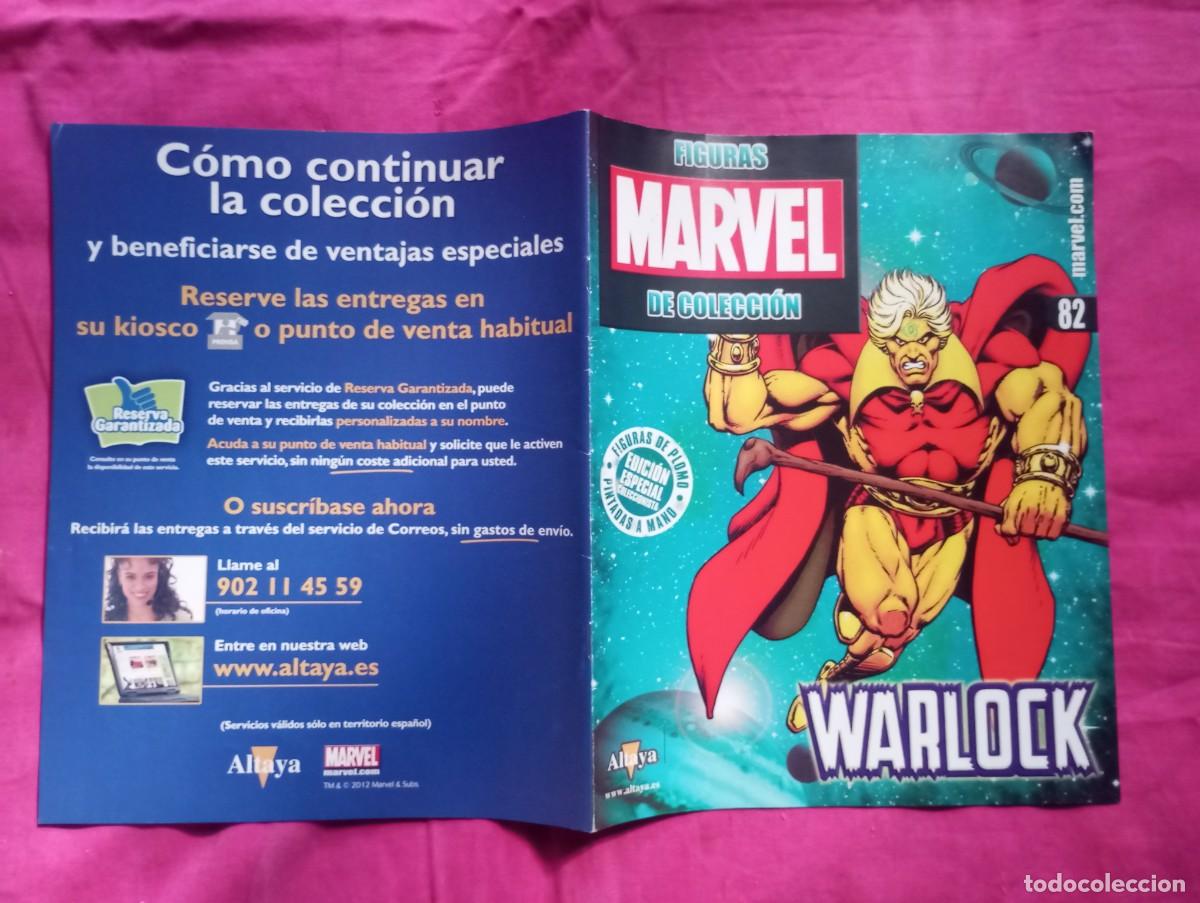 Figuras y mu&ntilde;ecos Marvel: FIGURAS MARVEL DE COLECCION 82 - WARLOCK - SOLO FASCICULO - Foto 2