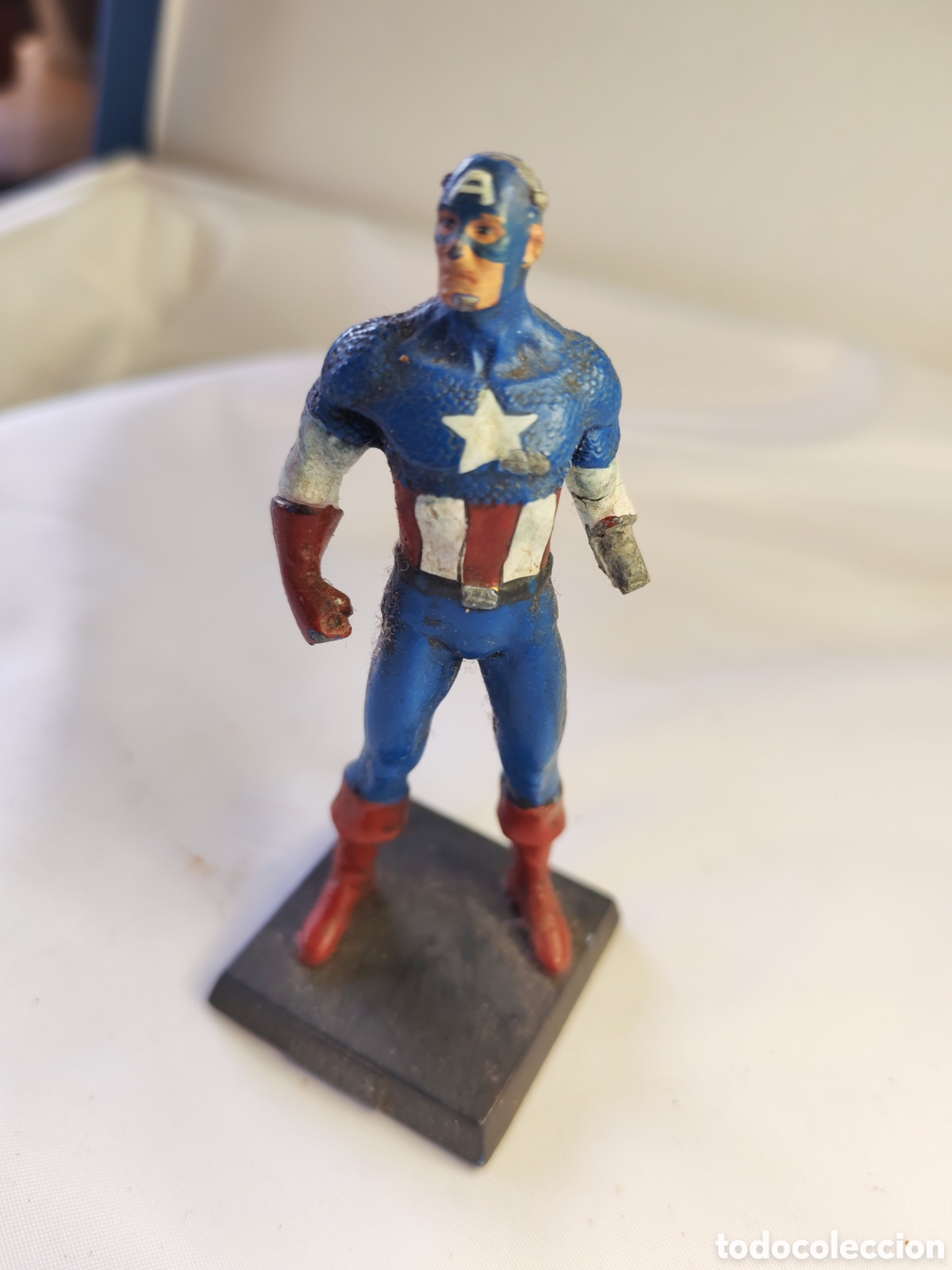 Figuras y Mu&ntilde;ecos Marvel: Figura Capitan America. Marvel. Plomo 2006