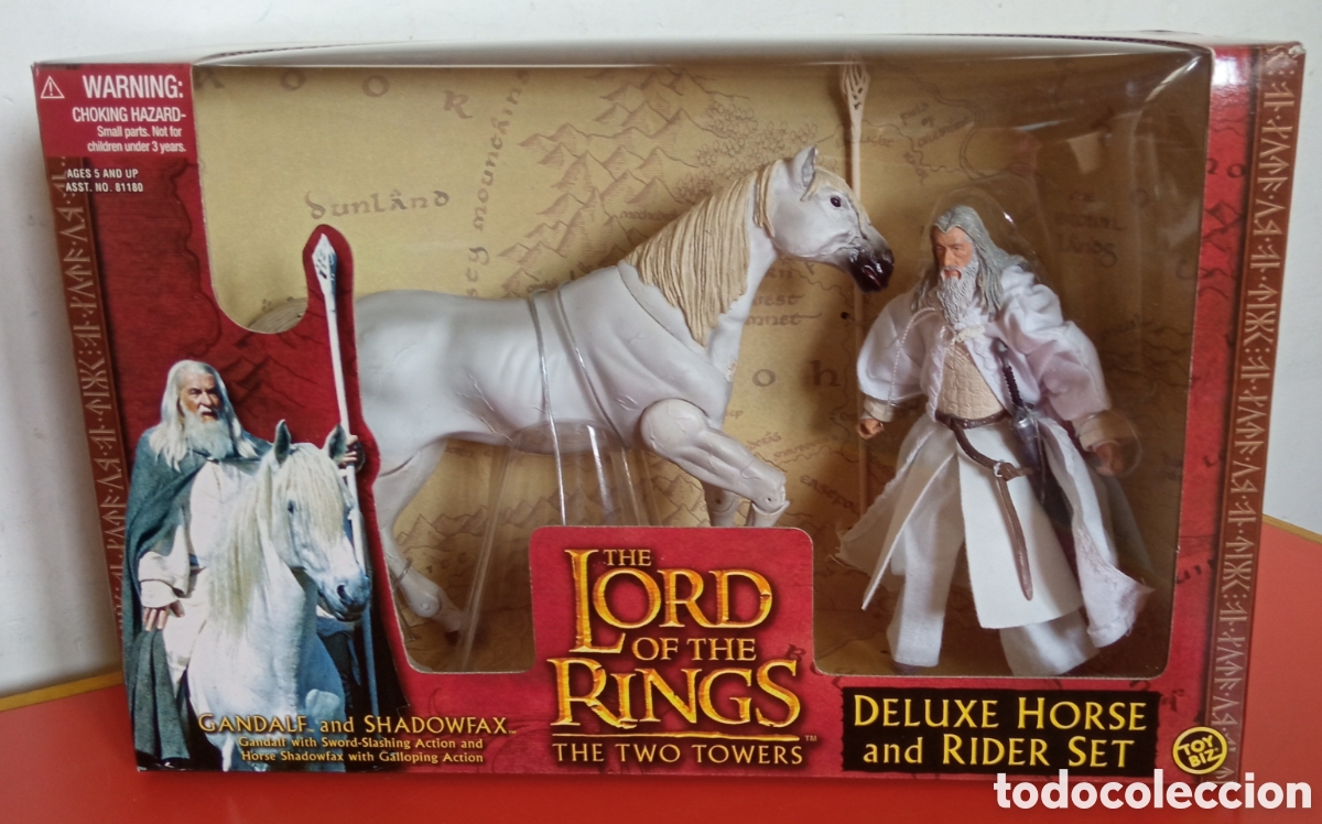 Figuras y Mu&ntilde;ecos Marvel: EL SE&Ntilde;OR DE LOS ANILLOS GANDALF Y SU CABALLO SHADOWFAX.MARVEL - FAMOSA 2002.CAJA SIN ABRIR.