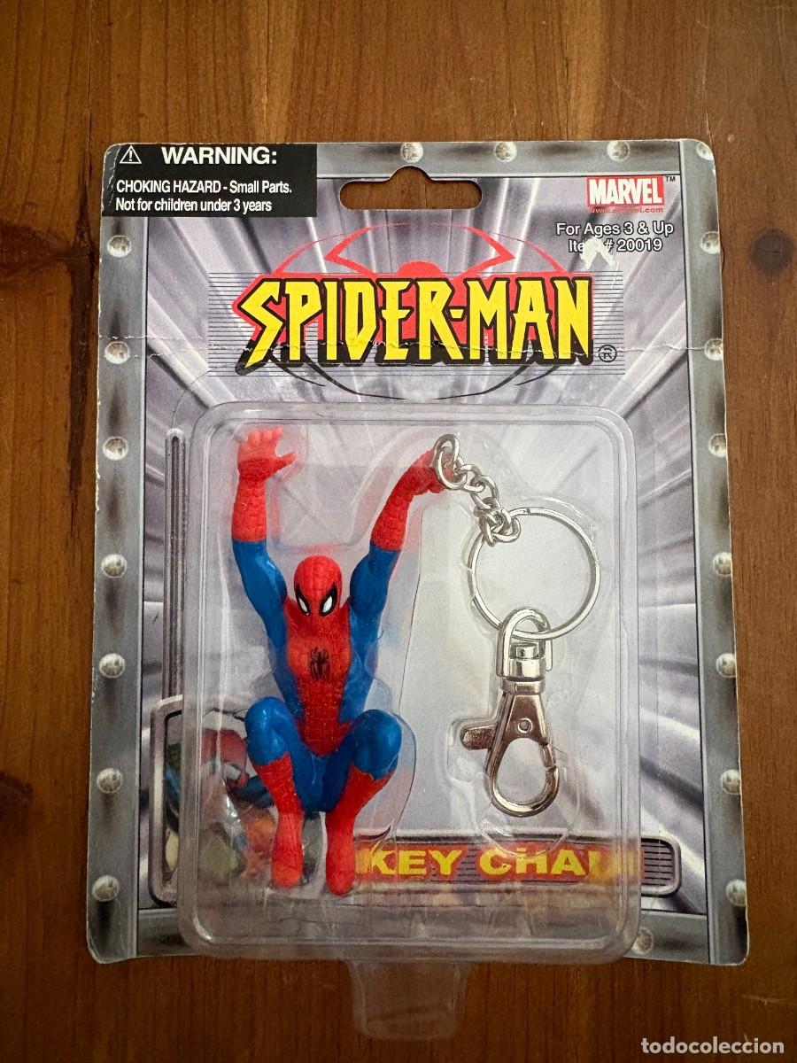Figuras y Mu&ntilde;ecos Marvel: FIGURA SPIDERMAN EN BLISTER SIN ABRIR 2002 MARVEL ANILLA LLAVERO PVC PLAYFULLY YOURS NEW YORK