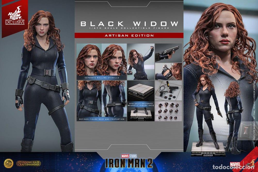 Figuras y Mu&ntilde;ecos Marvel: Figura Black Widow Artisan Edition Iron Man 2 Escala 1/6 Hot Toys