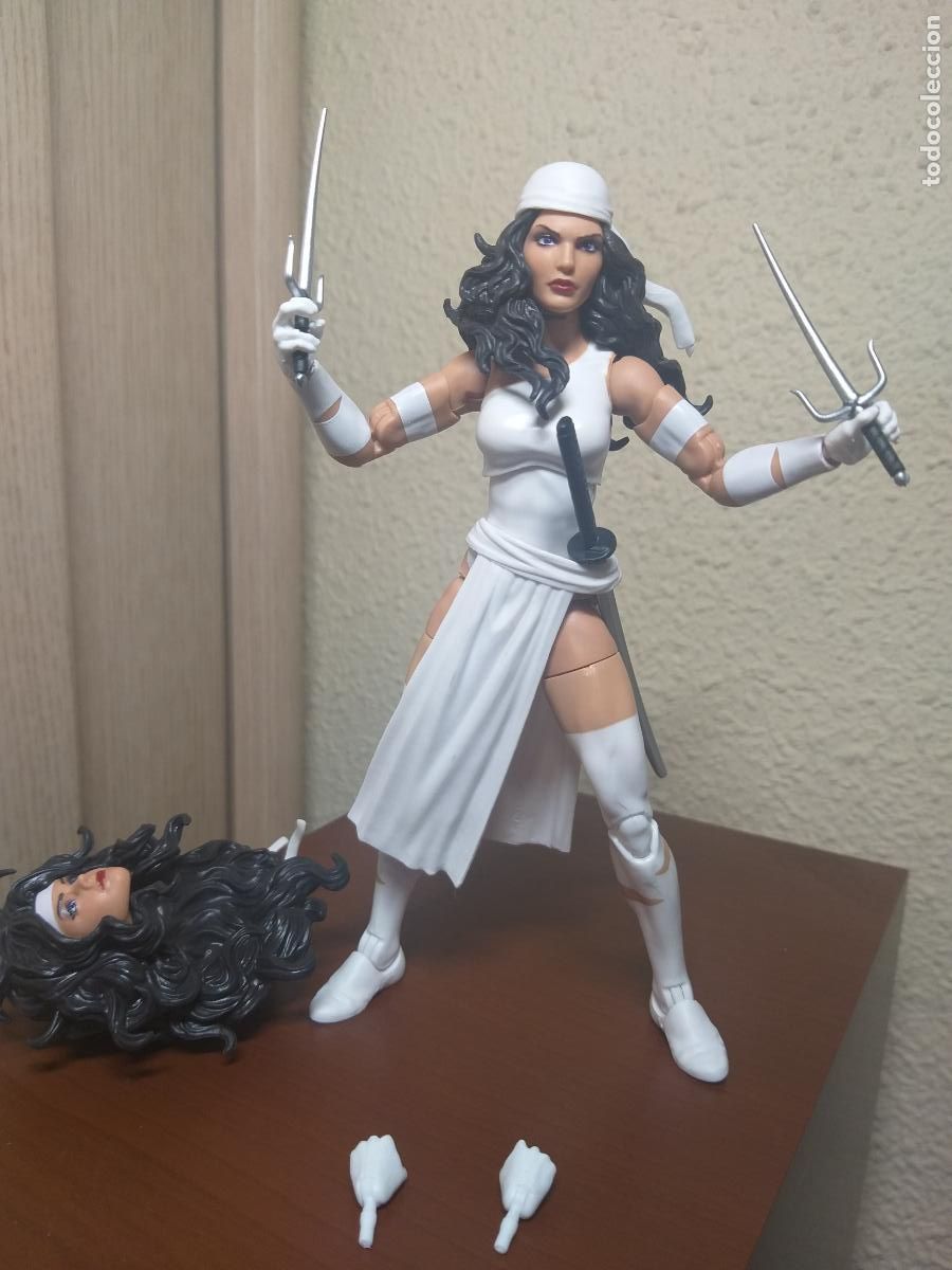 Figuras y Mu&ntilde;ecos Marvel: ELEKTRA WHITE BLANCA MARVEL LEGENDS THREE PACK DAREDEVIL HASBRO