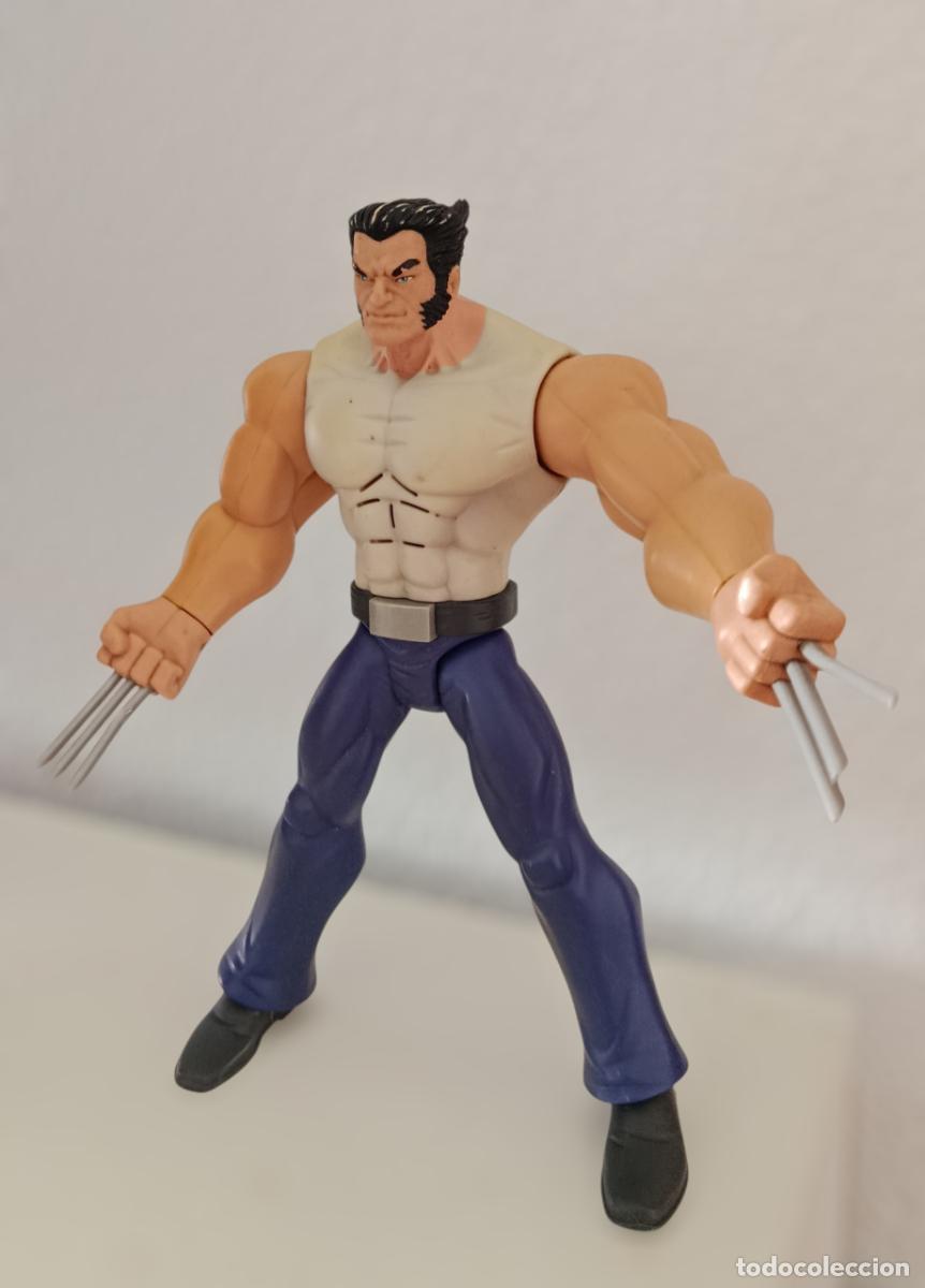 Figuras y Mu&ntilde;ecos Marvel: Figura Wolverine / Lobezno Marvel Hasbro 2008 X-Men Fox electr&oacute;nica con sonido y garras 25&ndash;30 cm