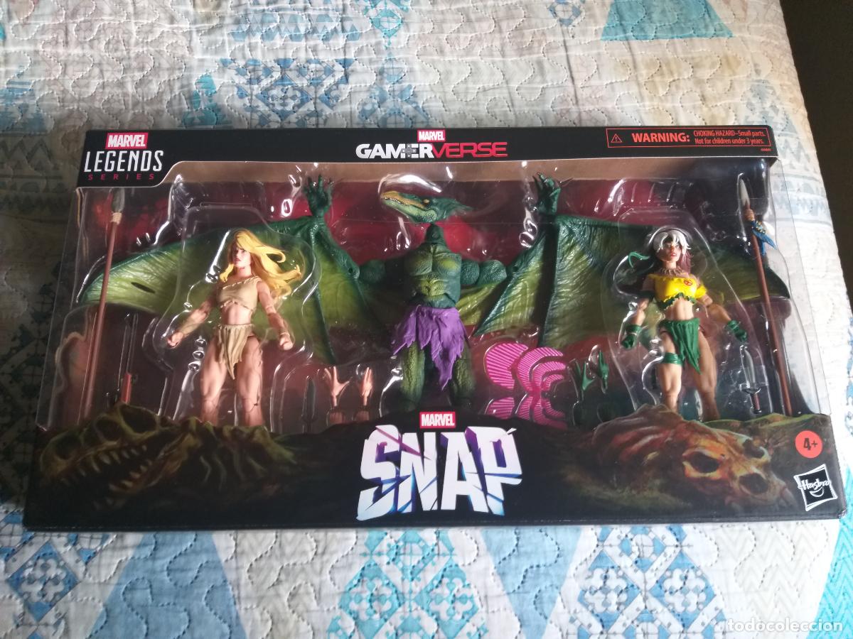 Figuras y Mu&ntilde;ecos Marvel: MARVEL LEGENDS SAVAGE LAND PACK SDCC 2025 SHEENA PICARA ROGUE SAURON PATRULLA X