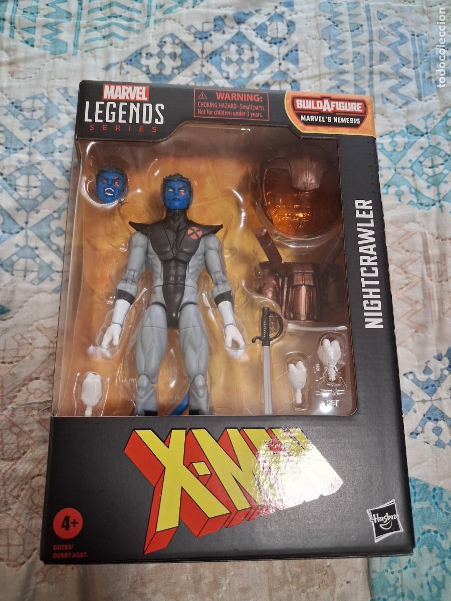 Figuras y Mu&ntilde;ecos Marvel: RONDADOR NOCTURNO NIGHTCRAWLER X-FORCE COSTUME MARVEL LEGENDS HASBRO NEMESIS SERIES