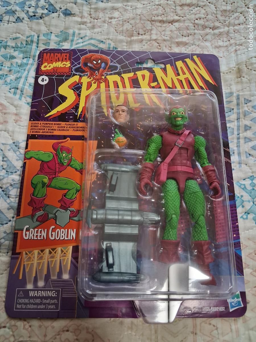 Figuras y Mu&ntilde;ecos Marvel: MARVEL LEGENDS DUENDE VERDE VINTAGE SERIES SPIDERMAN HASBRO