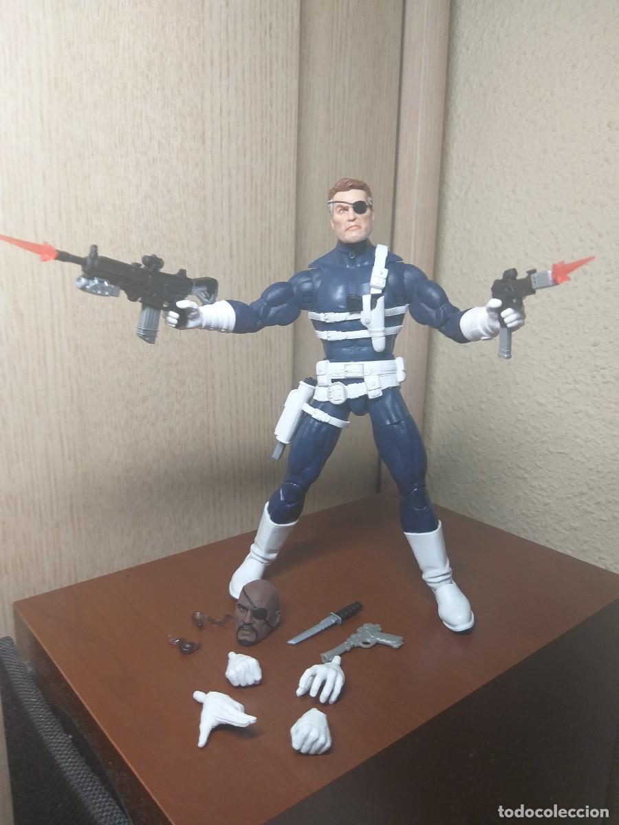 Figuras y Mu&ntilde;ecos Marvel: NICK FURY FURIA MARVEL LEGENDS SHIELD THREE PACK HASBRO VENGADORES