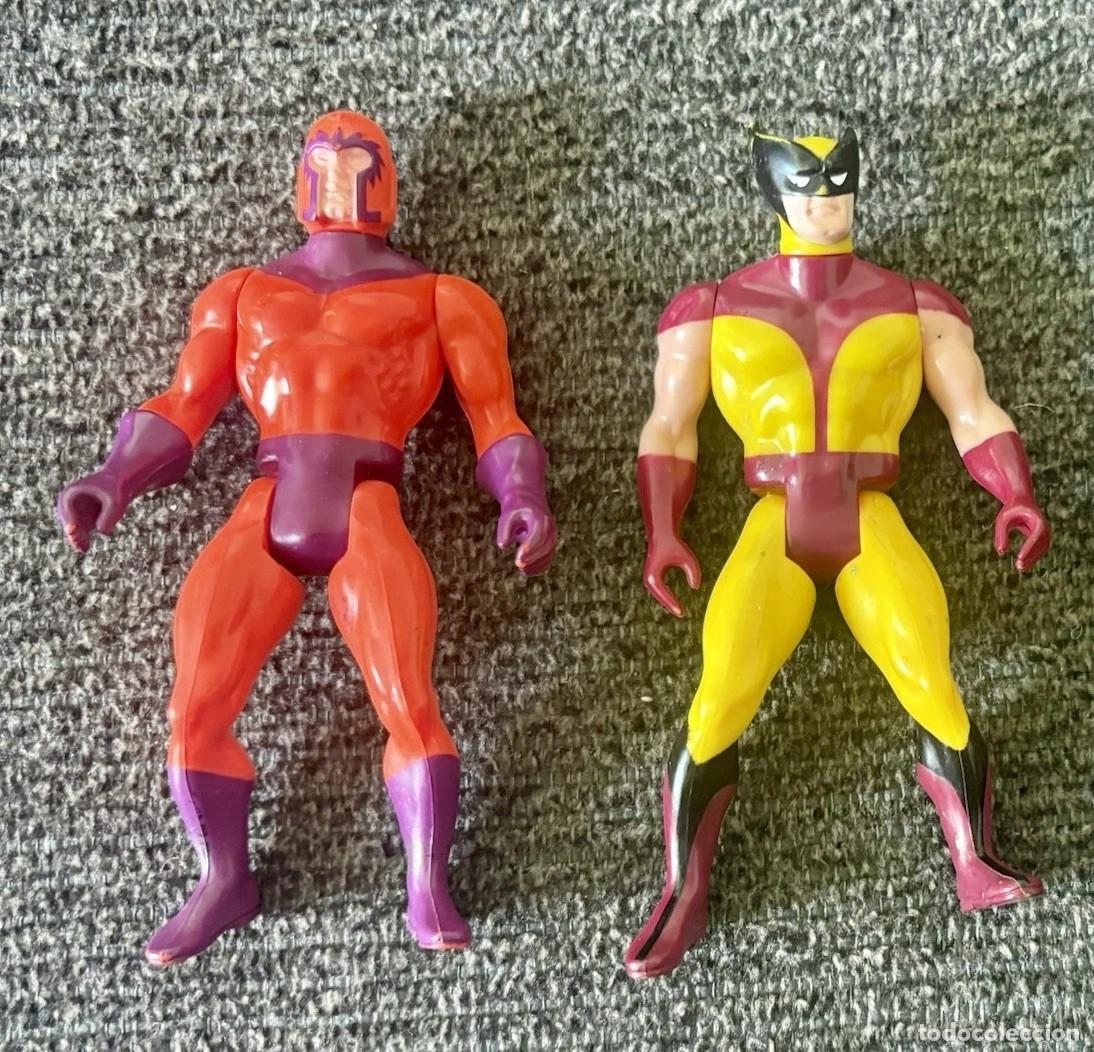Figures and Dolls Marvel : Marvel Secret Wars Figuras articuladas vintage (1984) Mattel: Magneto y Wolverine