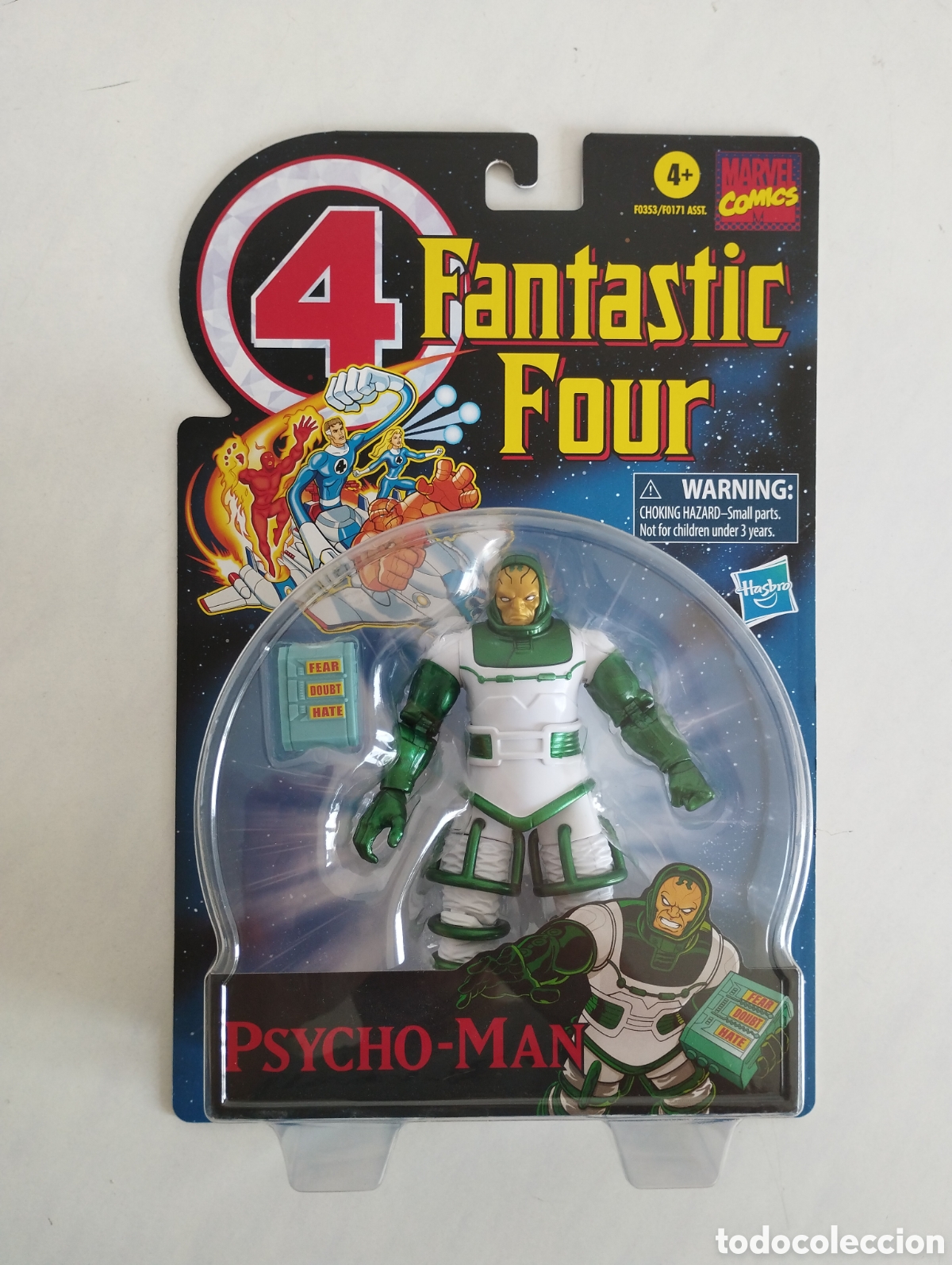 Figuras y Mu&ntilde;ecos Marvel: PSYCHO-MAN FANTASTIC FOUR MARVEL COMICS BLISTER SIN ABRIR HASBRO