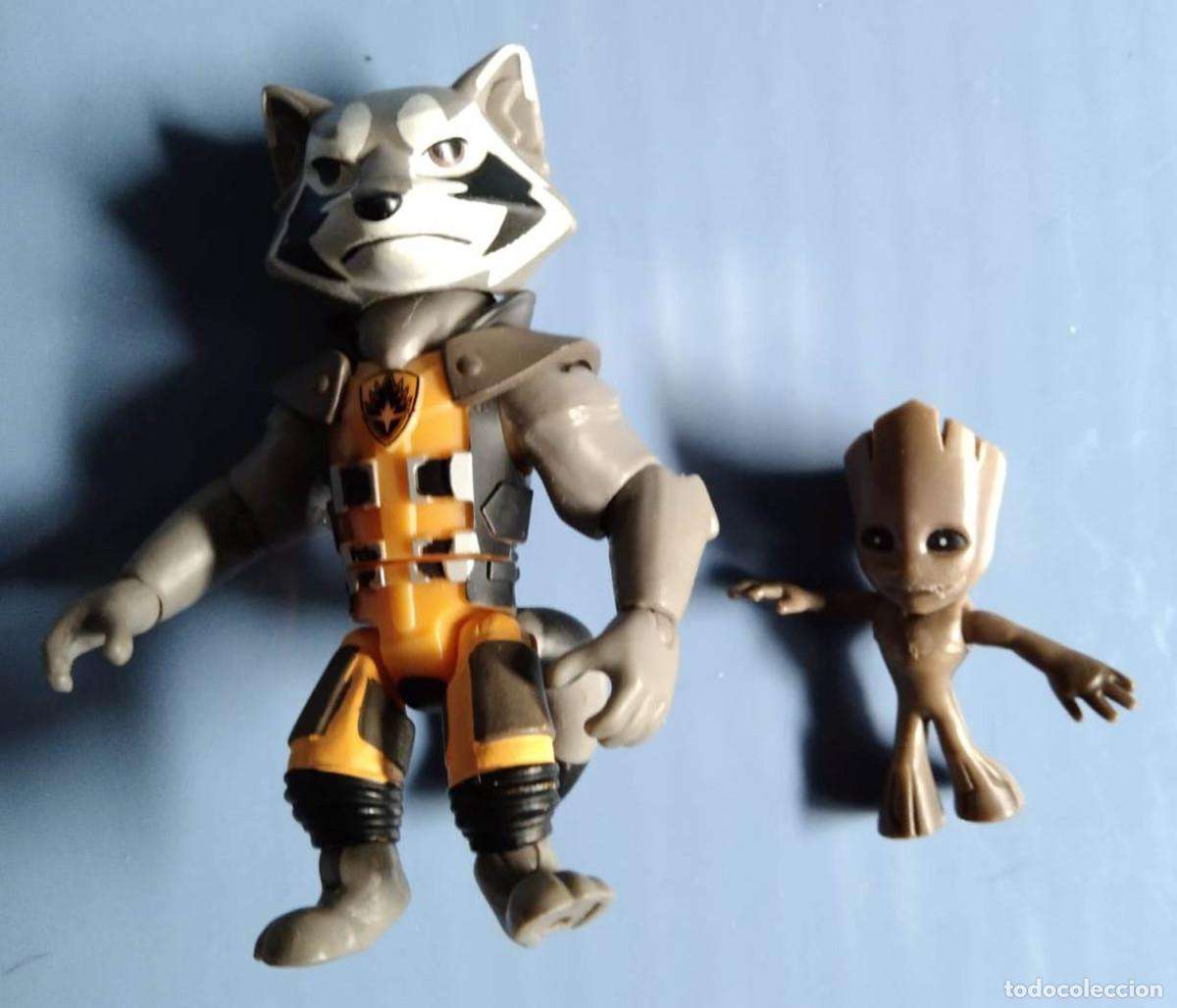 Figurines et Jouets Marvel: Figuras Rocket Raccoon y Groot Guardianes de la Galaxia