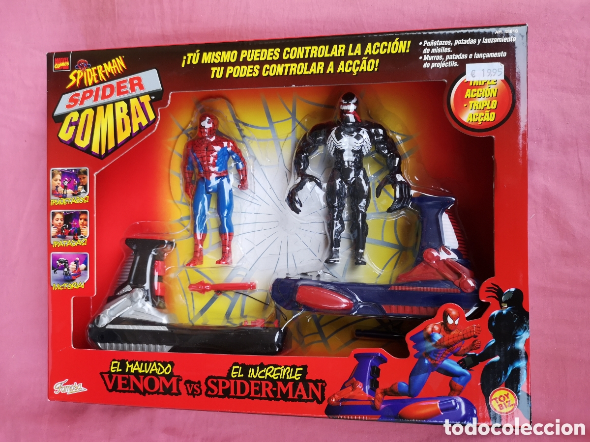 Figuras y Mu&ntilde;ecos Marvel: Spider Combat Venom vs Spider-Man.SIN USAR. BLISTER Spider-Man ABIERTO. RESTO SIN ABRIR.2003 TOY BIZ