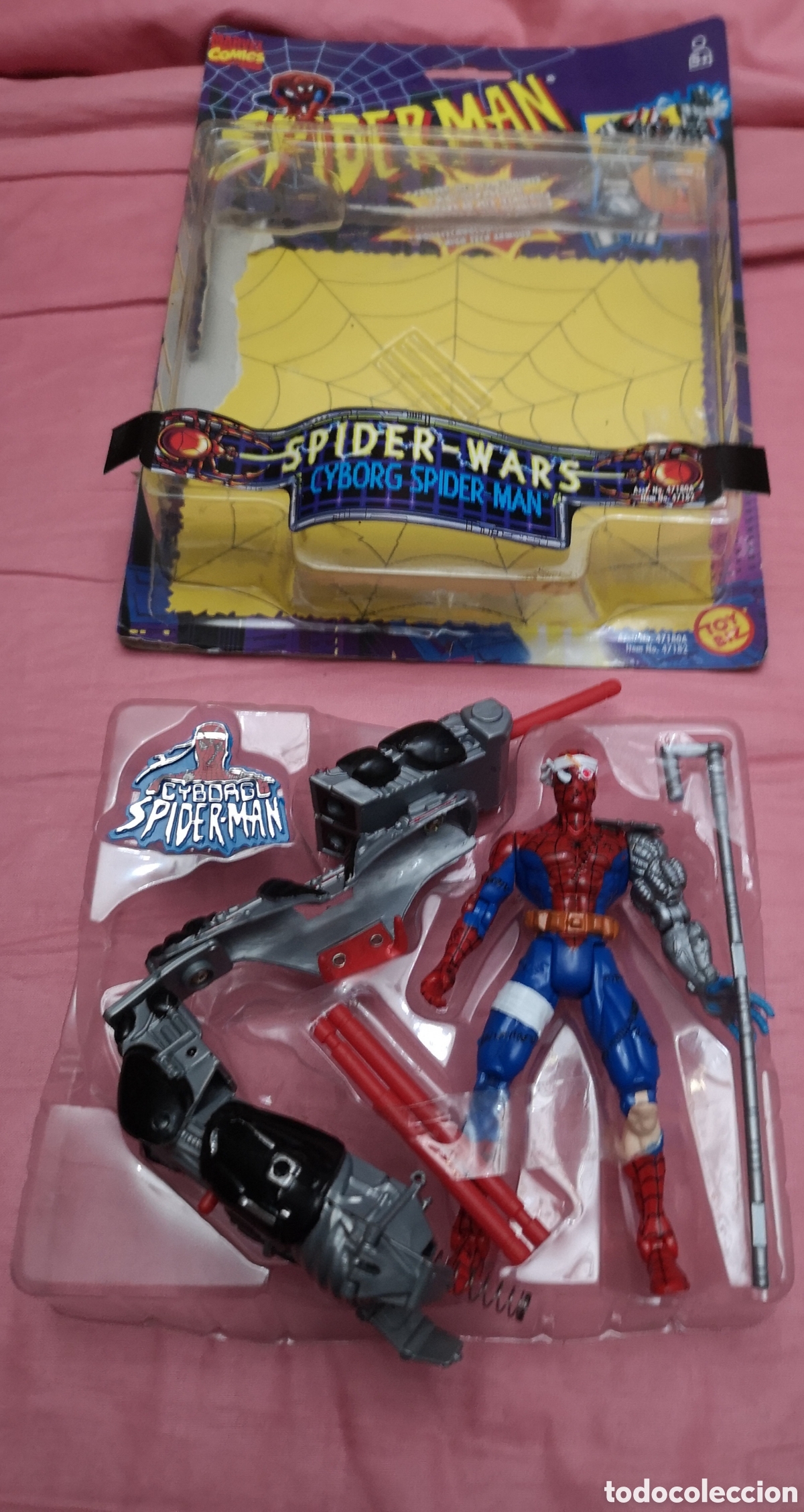 Figuras y Mu&ntilde;ecos Marvel: Spider-Man. Spyder-Wars. Cyborg Spider-Man. SIN USAR. BLISTER ABIERTO.NO S&Eacute; SI EST&Aacute; BIEN.1996 Marvel